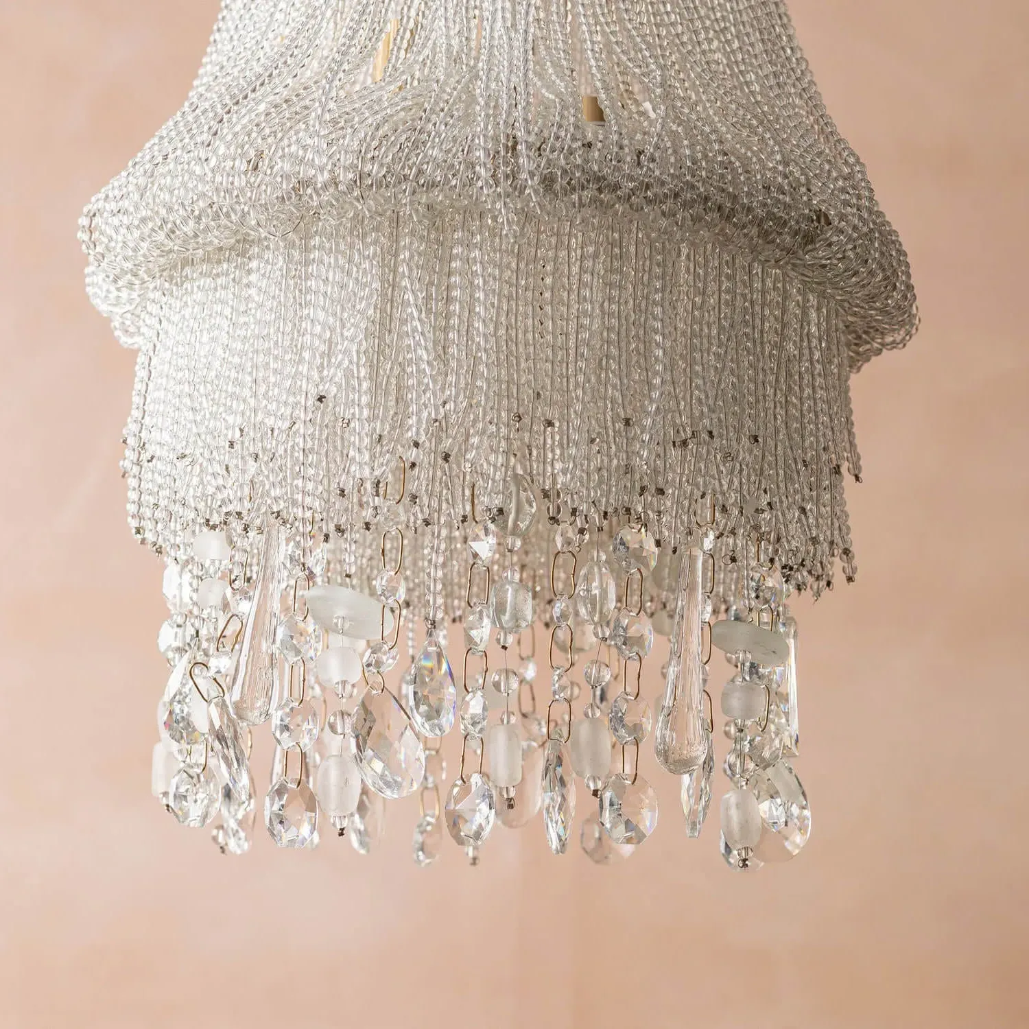 Adara Beaded Pendant Light - Clear