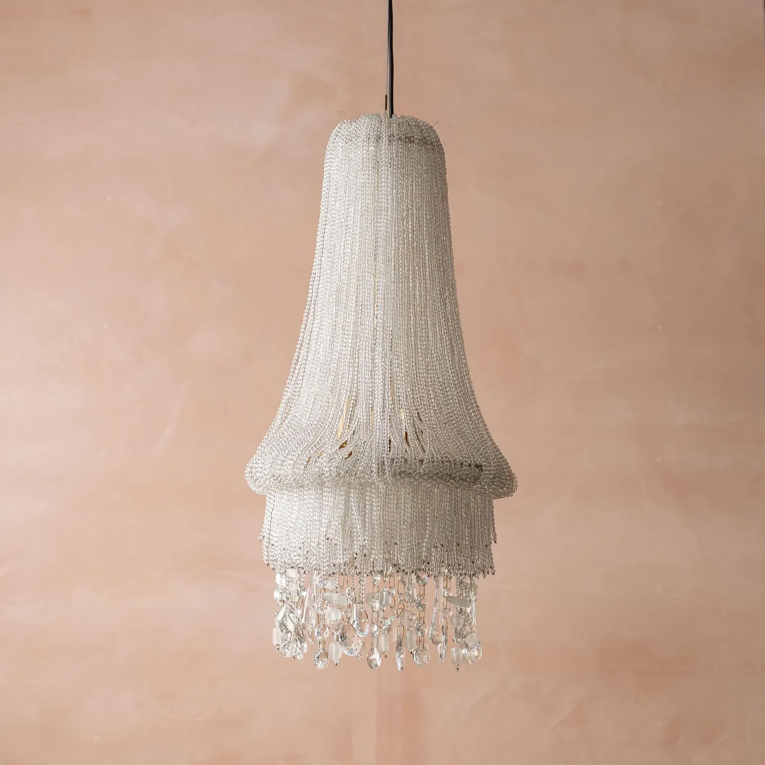 Adara Beaded Pendant Light - Clear