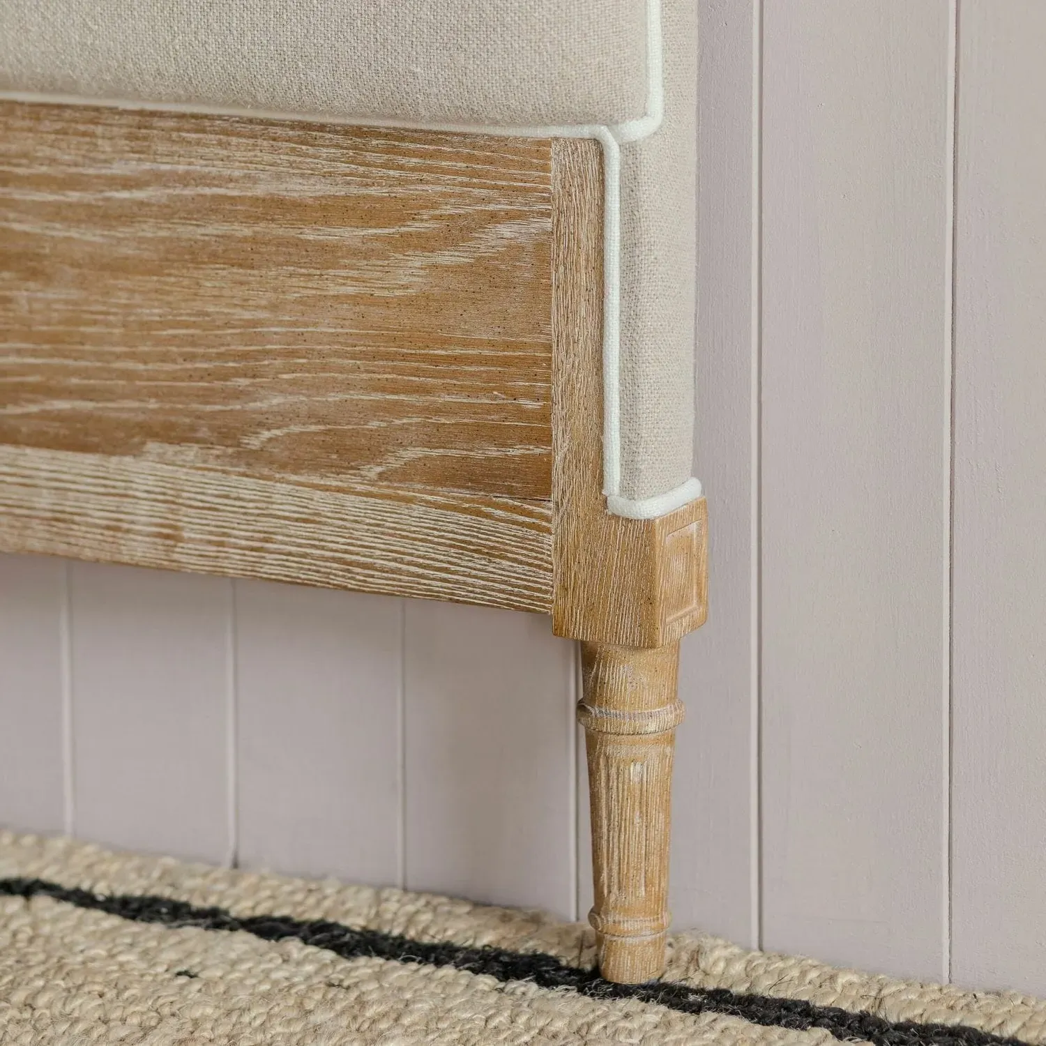 Adelaide King Size Headboard - Natural, Linen