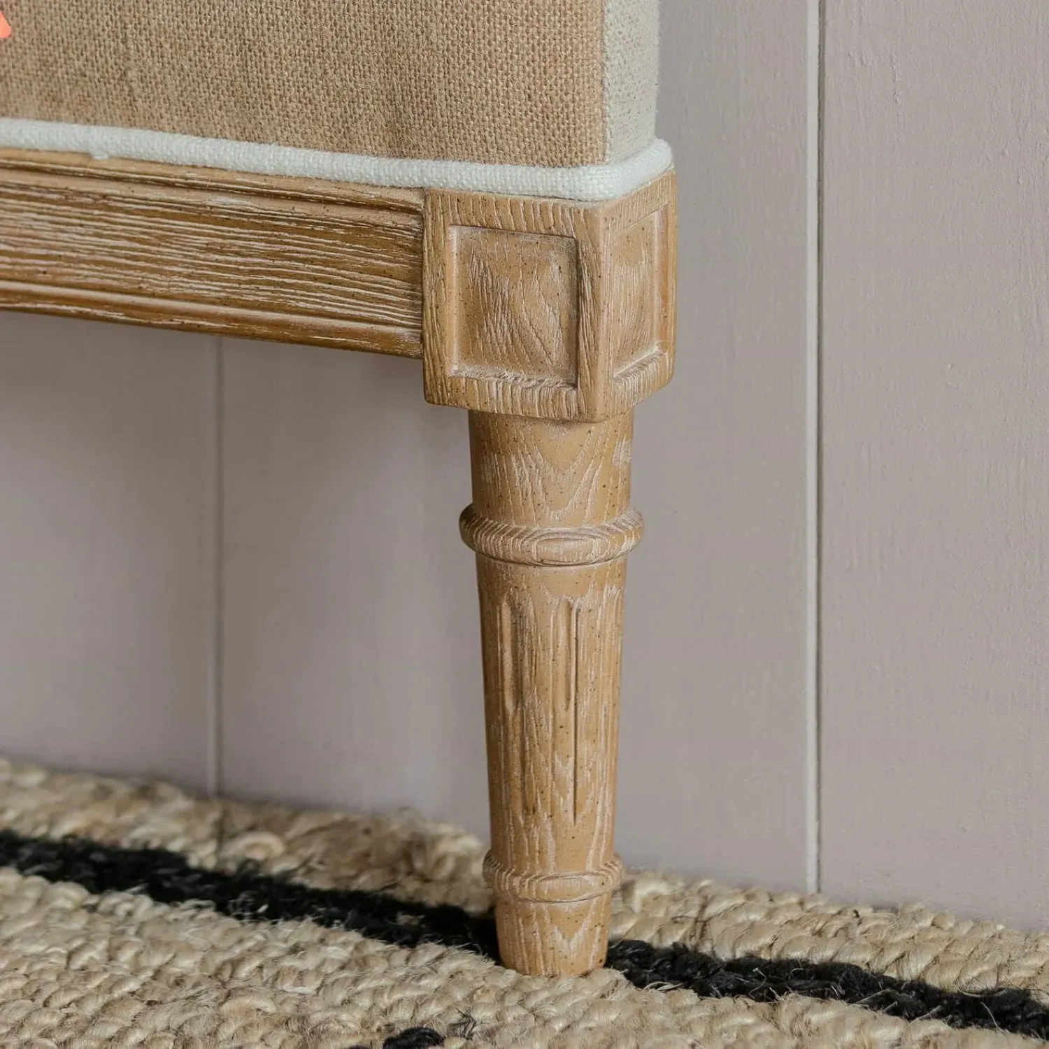 Adelaide King Size Headboard - Natural, Linen