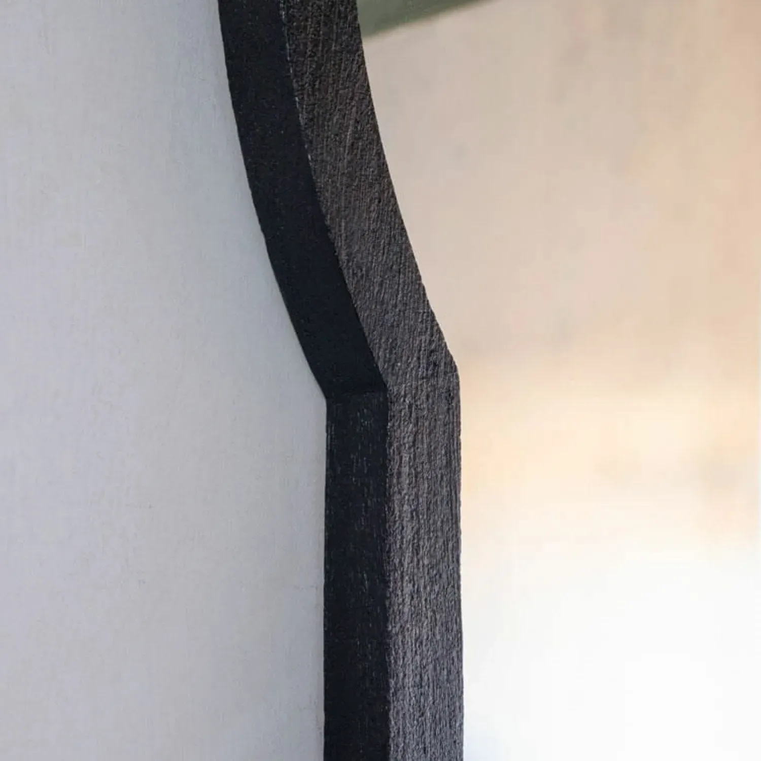 Adrianus Wall Mirror - Black, Mango Wood