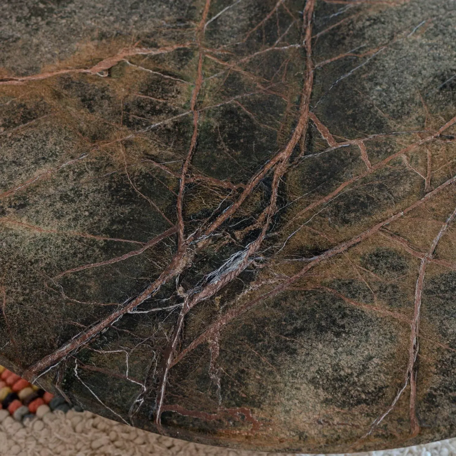 Alanna Round Coffee Table - Forest Brown, Mango Wood