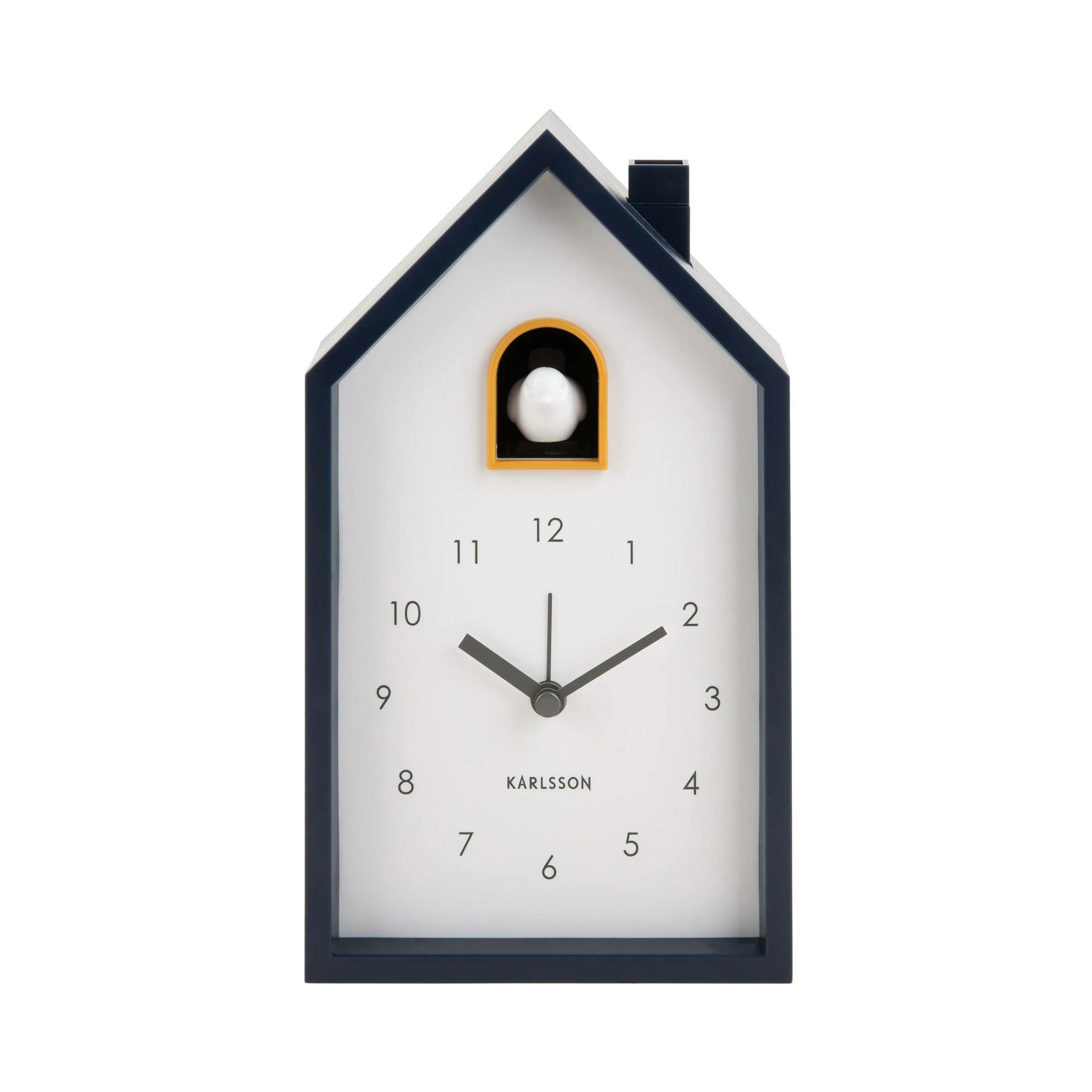 Alarm Cuckoo Clock - Dark Blue, Plastic