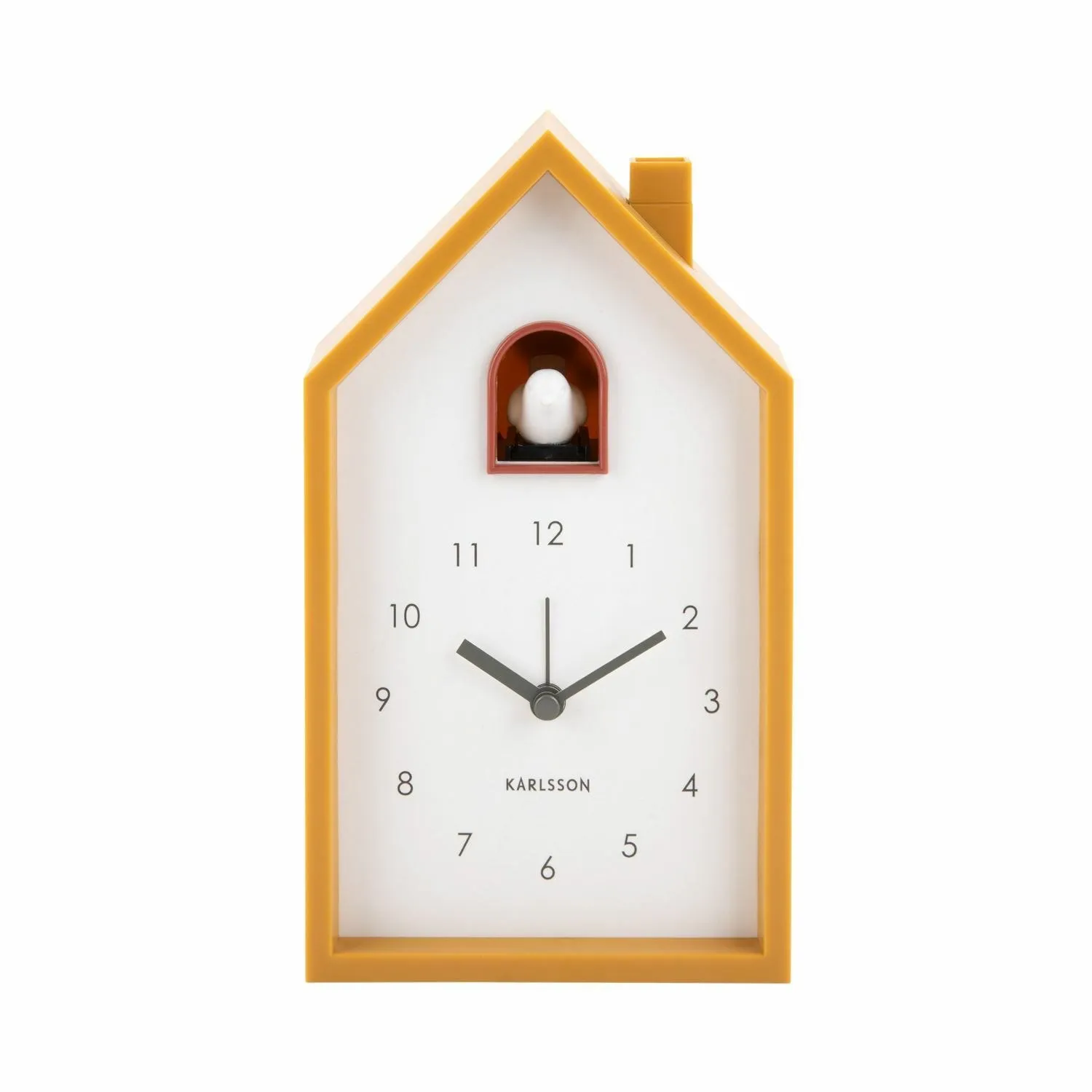 Alarm Cuckoo Clock - Yellow, Plastic