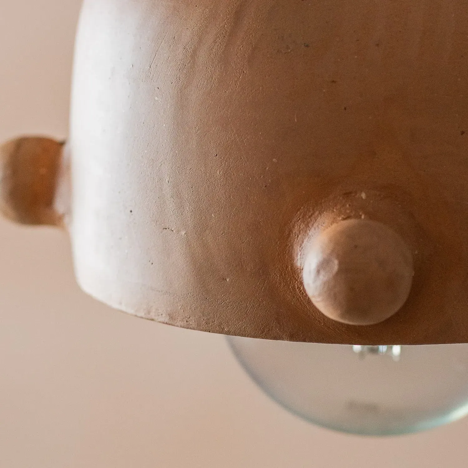 Alder Ceiling Light - Natural, Terracotta