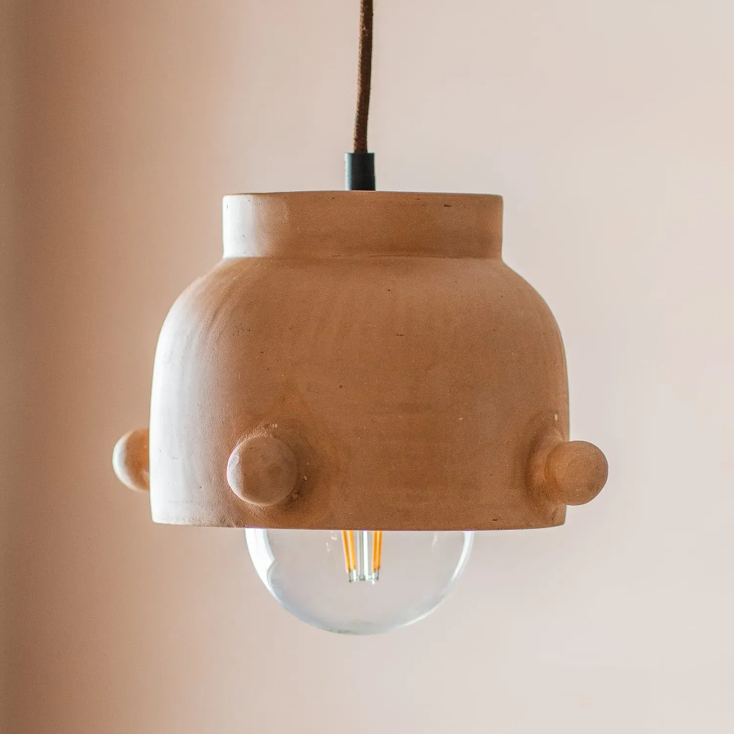 Alder Ceiling Light - Natural, Terracotta image