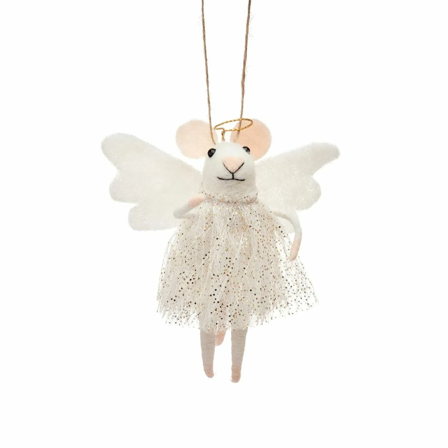 Alice Angel Mouse Tree Decoration - White image