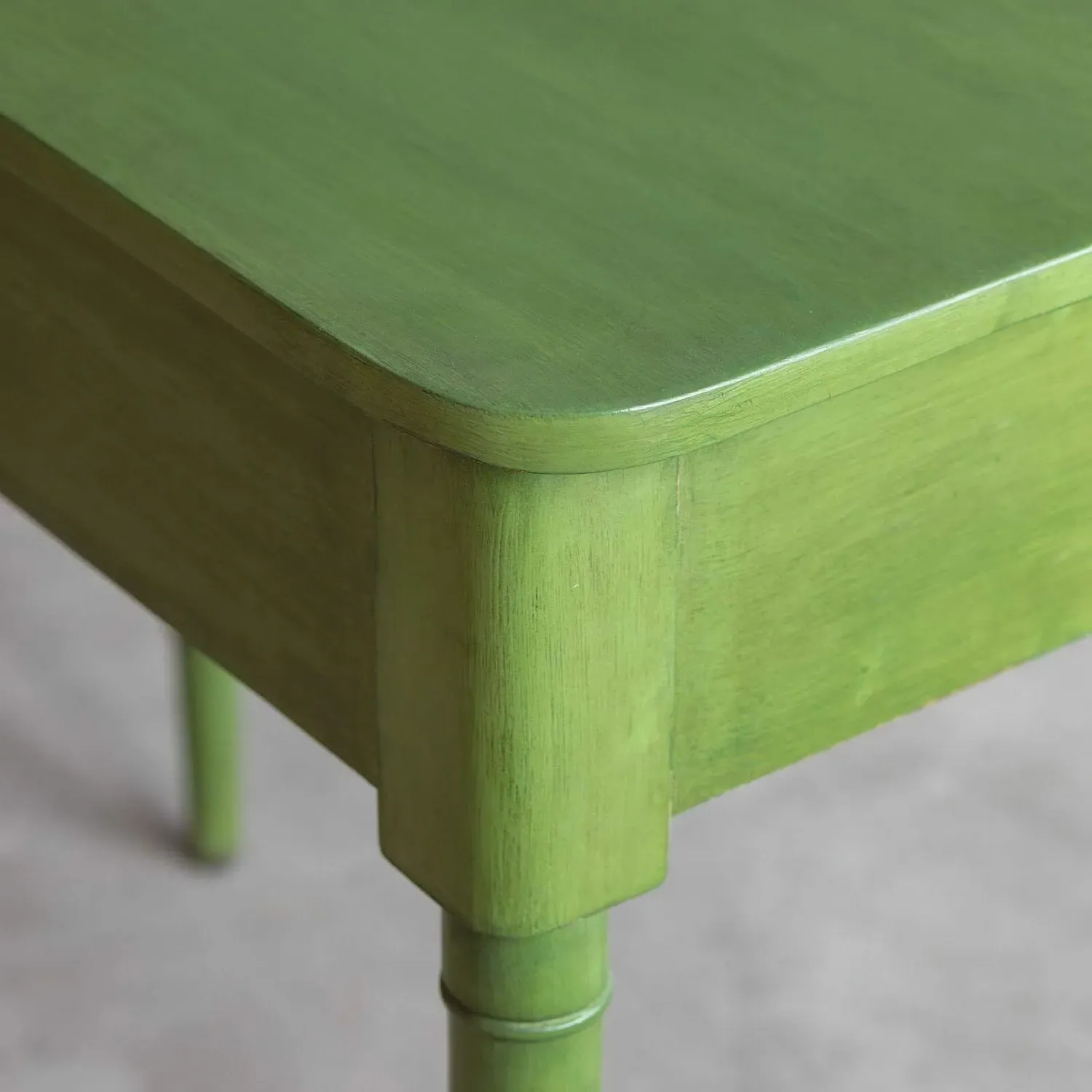 Alice Dressing Table with Drawer - Green, Mango Wood