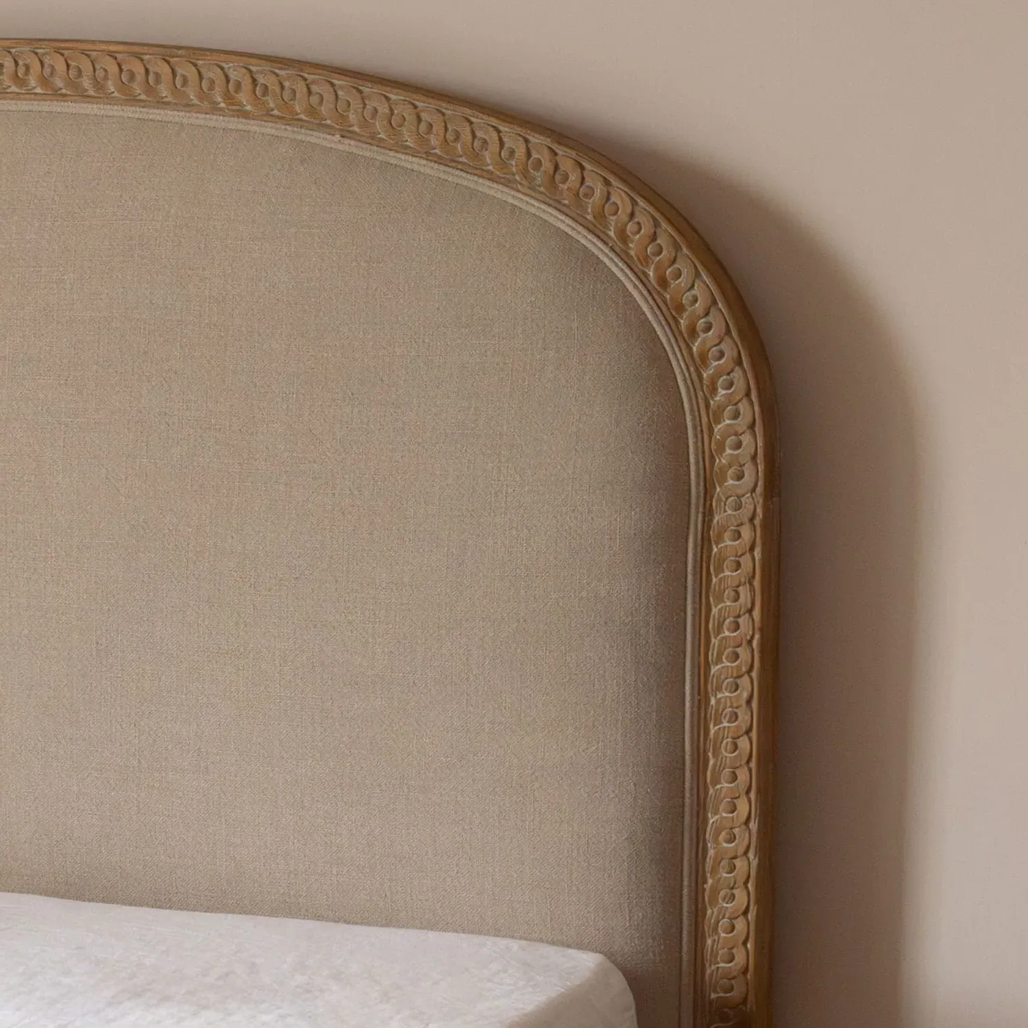 Alize King Size Bed Frame - Natural, Linen