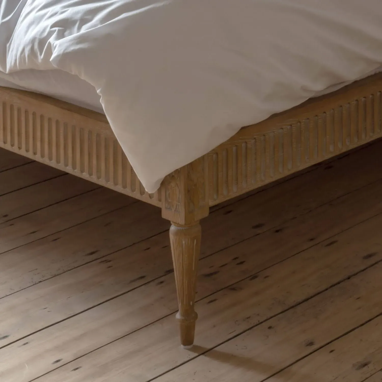 Alize King Size Bed Frame - Natural, Linen