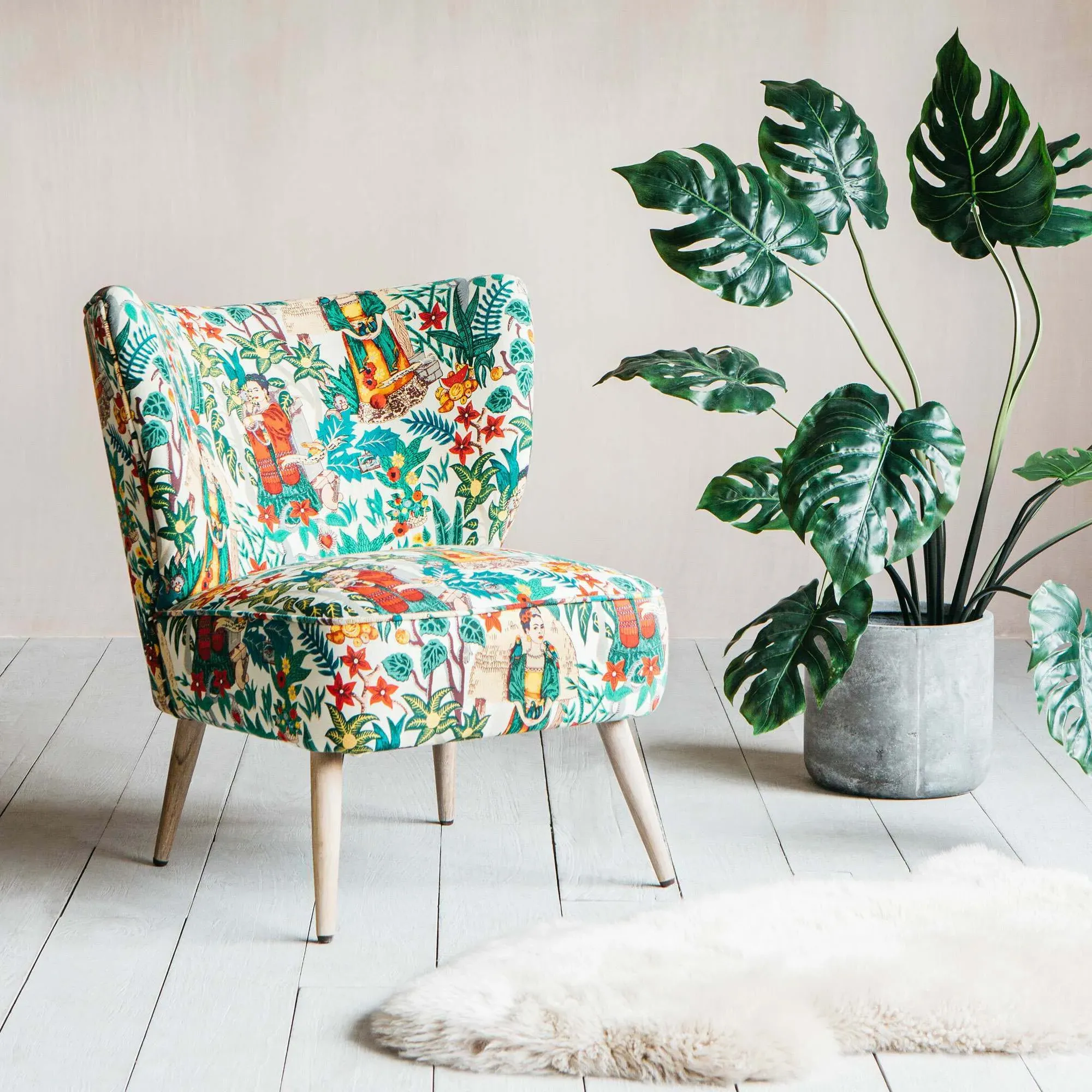 Alpana Mexicana Print Chair - Cotton image