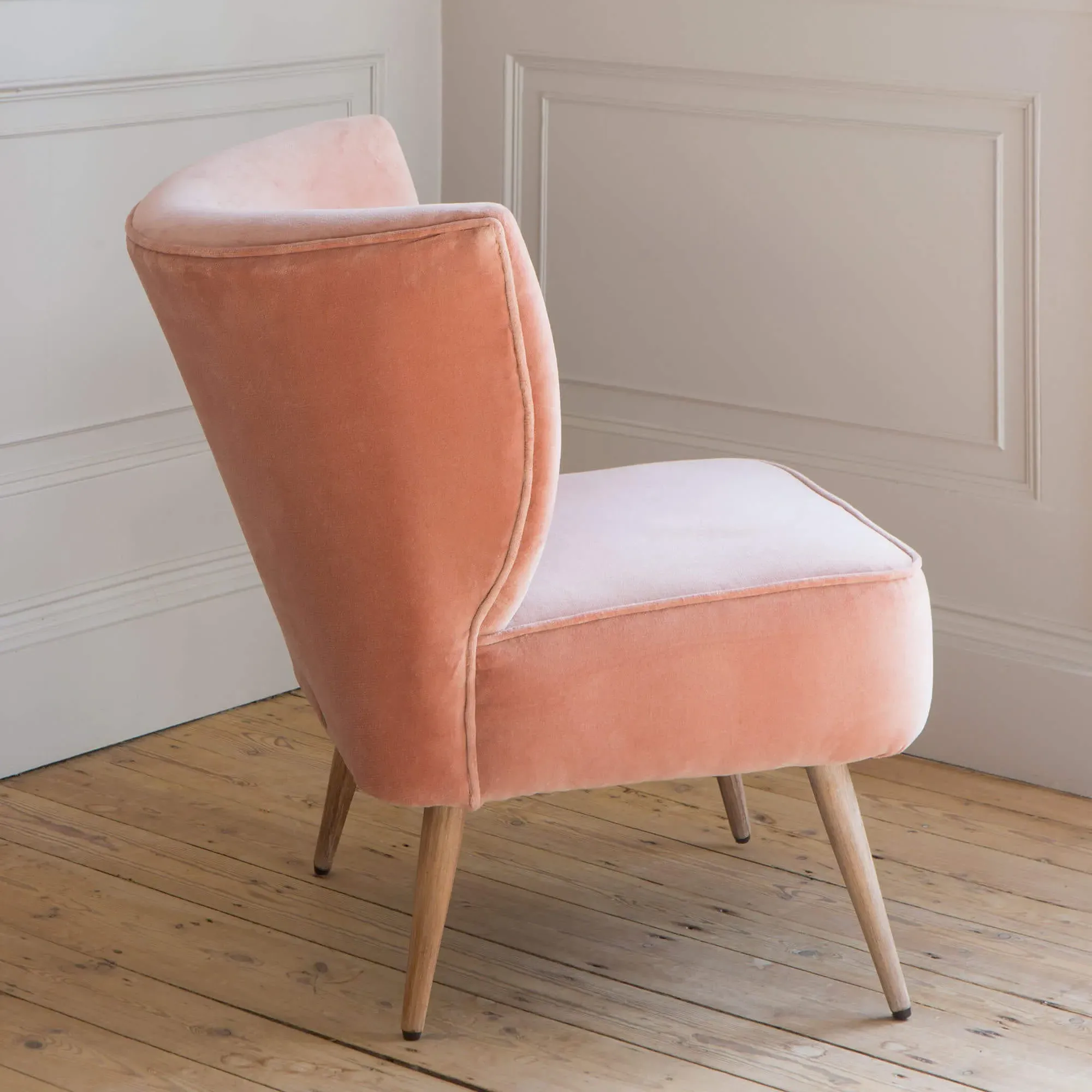 Alpana Rose Cocktail Chair - Velvet