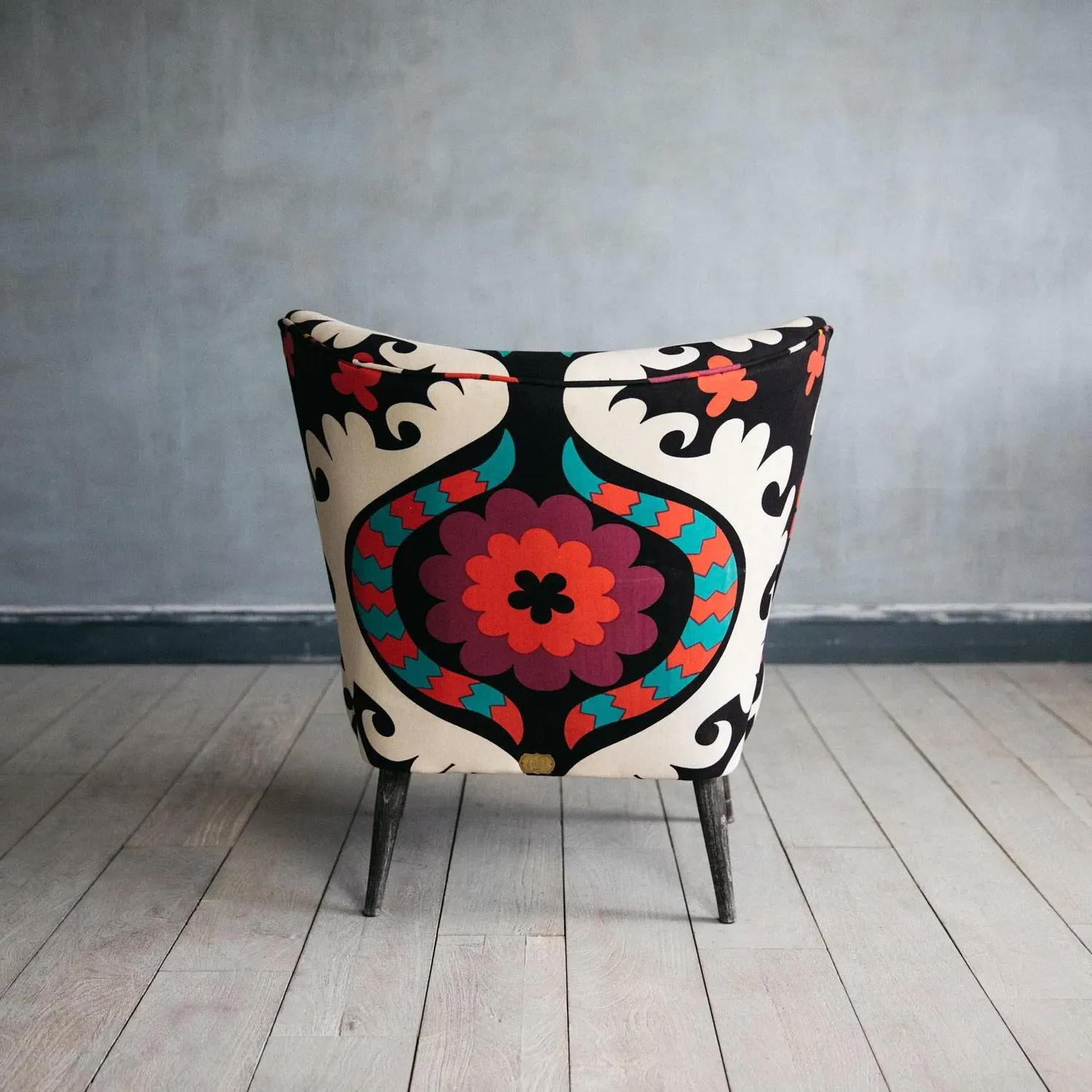Alpana Suzani Patterned Cocktail Chair - Cotton