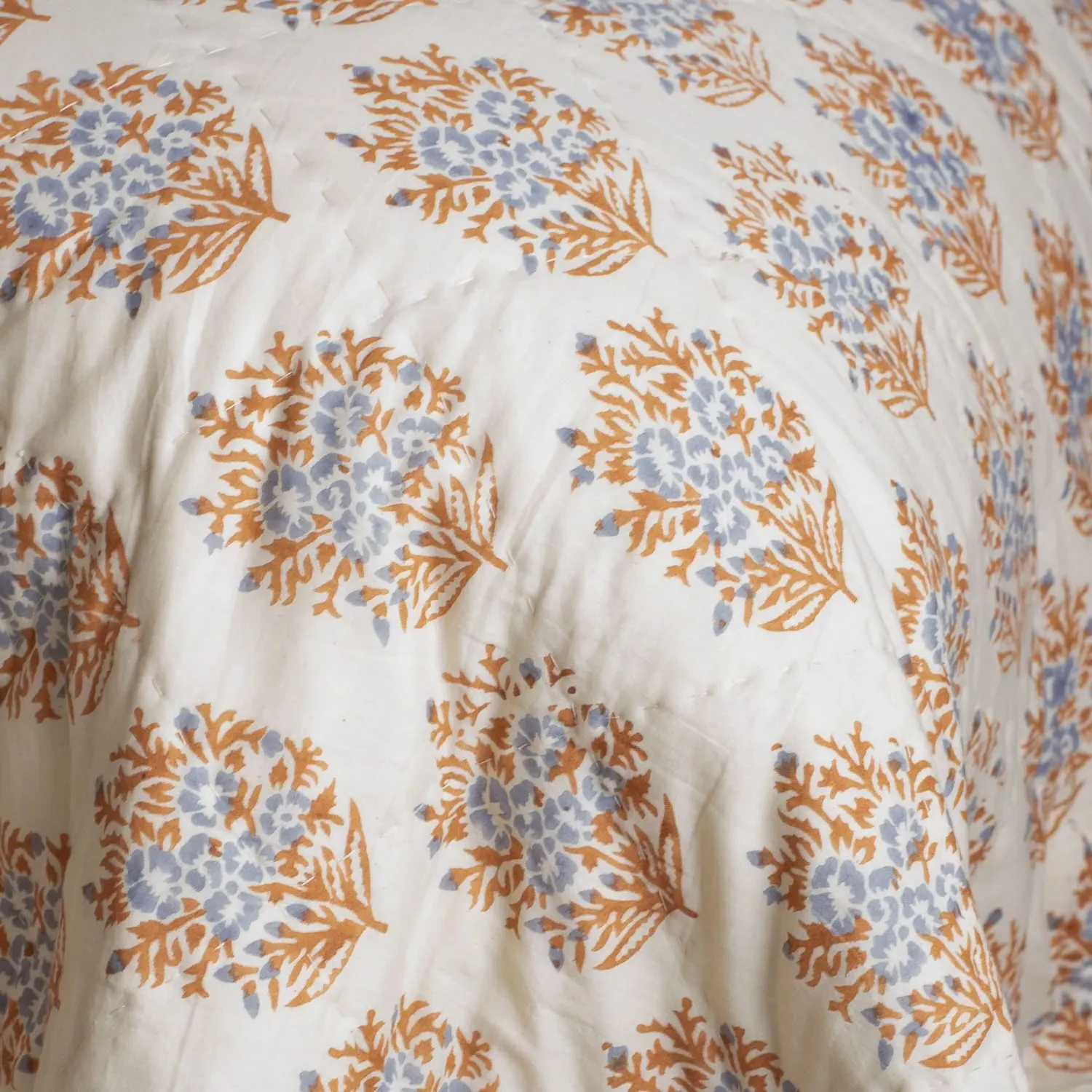 Altheda King Size Hand-Block Printed Quilt - Cotton