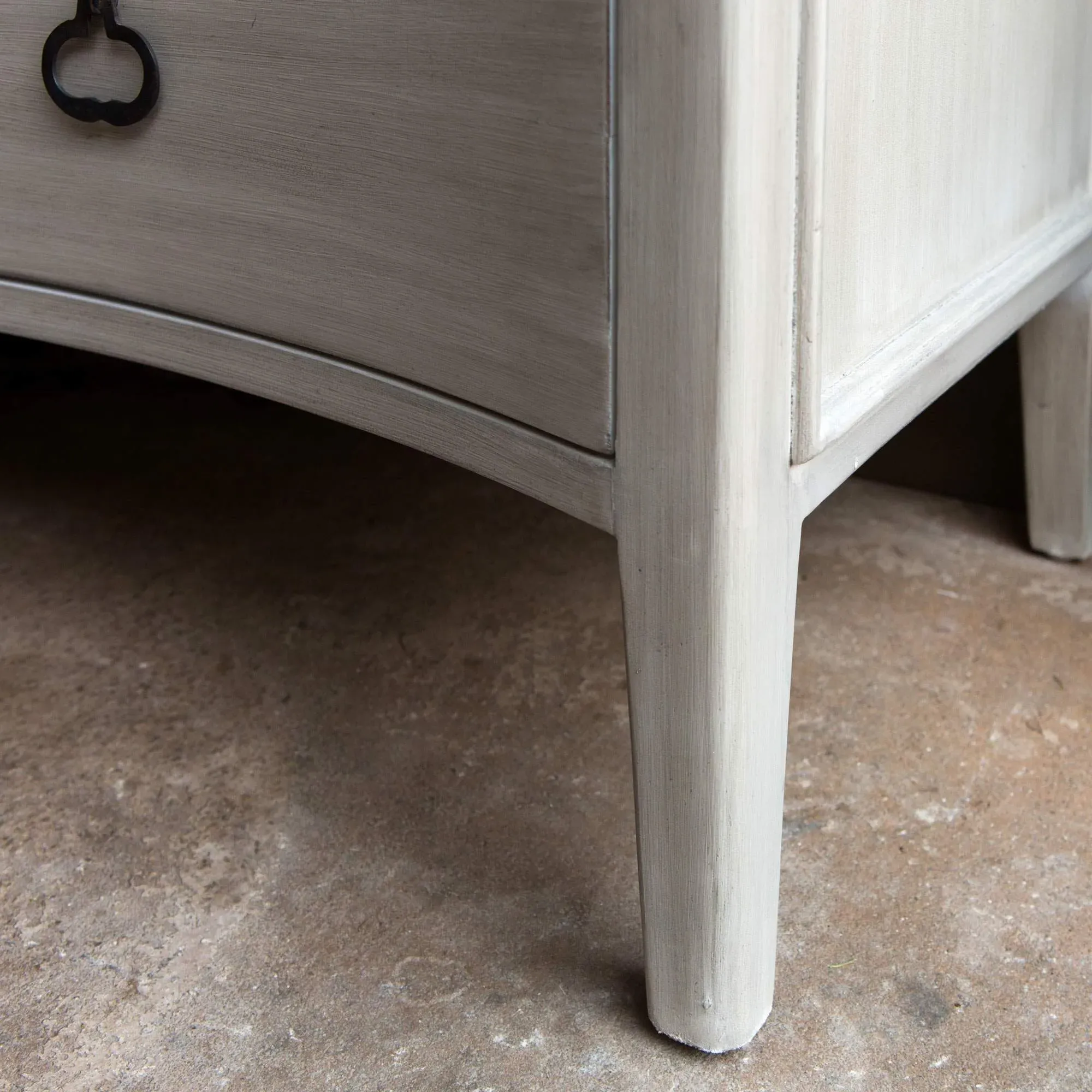 Alva Bedside Table with Drawers - Whitewashed, Durian Wood