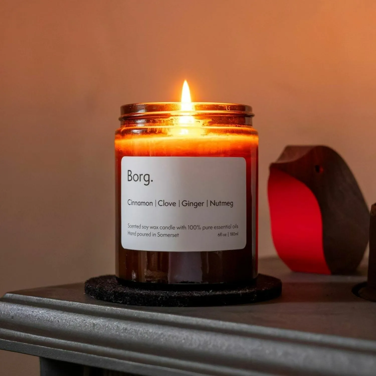 Amber Spice Candle - Amber Glass image