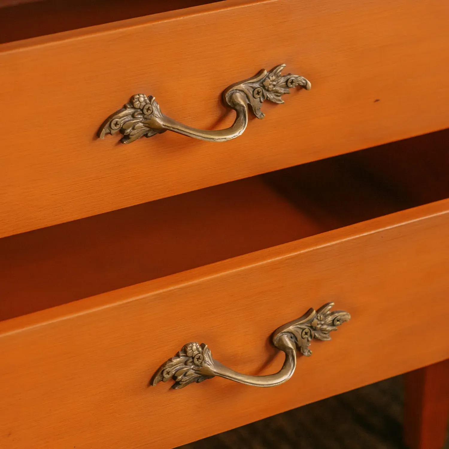 Anders Two Drawer Bedside Table - Coral, Mango Wood