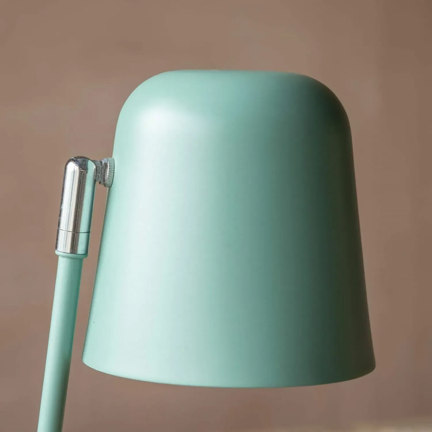 Angled Table Lamp - Green, Iron