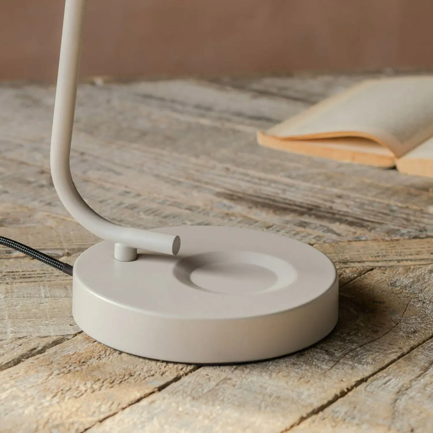 Angled Table Lamp - Grey, Iron