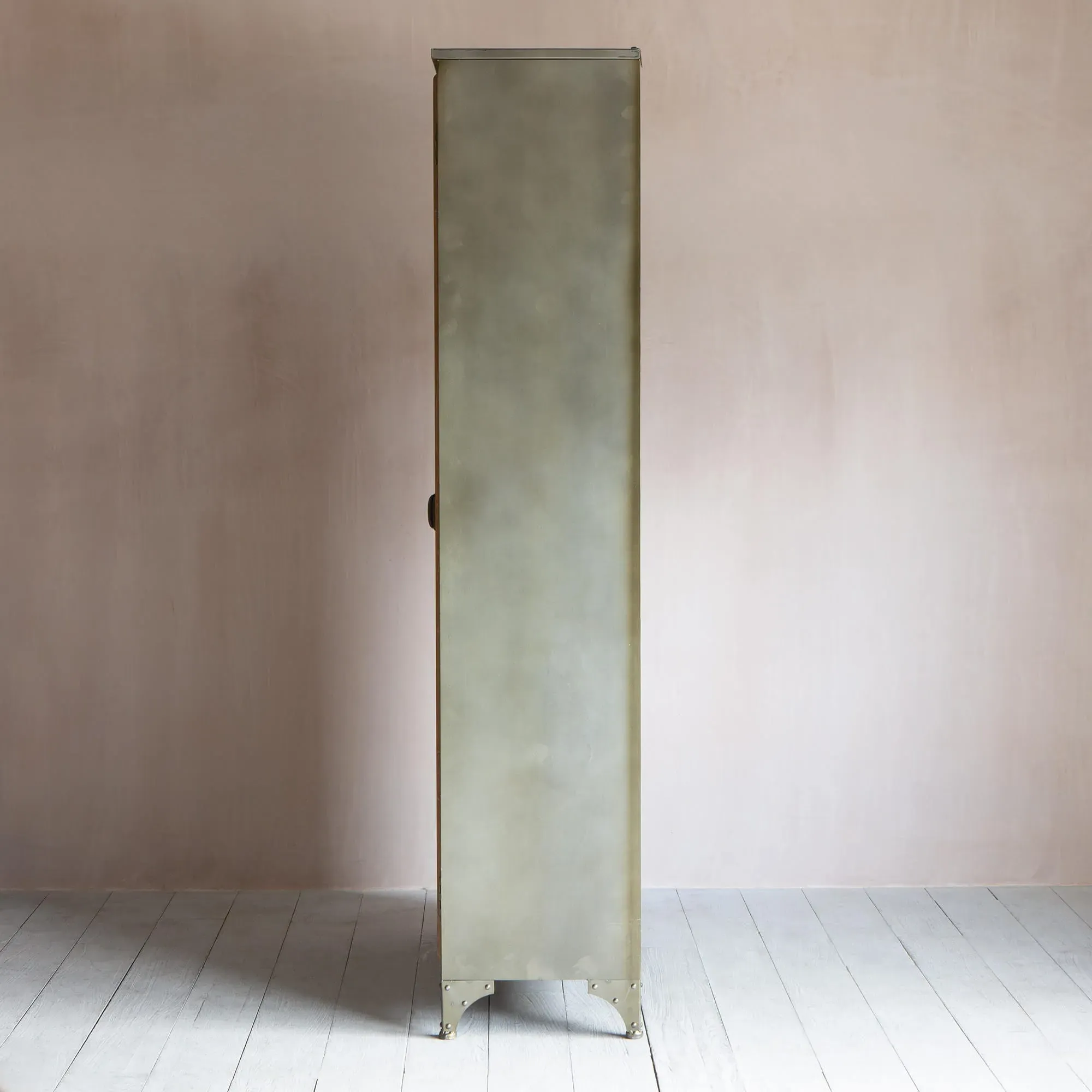 Annecy Glass Display Cabinet - Steel, Poplar Wood