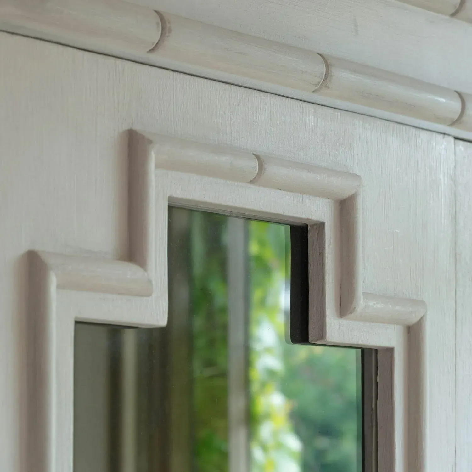 Antoine Antiqued Cabinet - Grey, Mango Wood