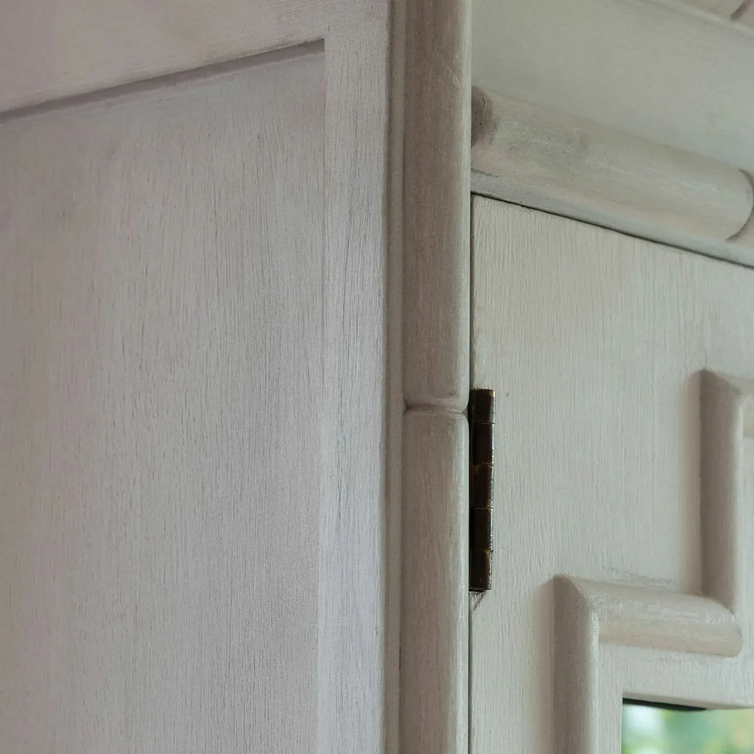 Antoine Antiqued Cabinet - Grey, Mango Wood