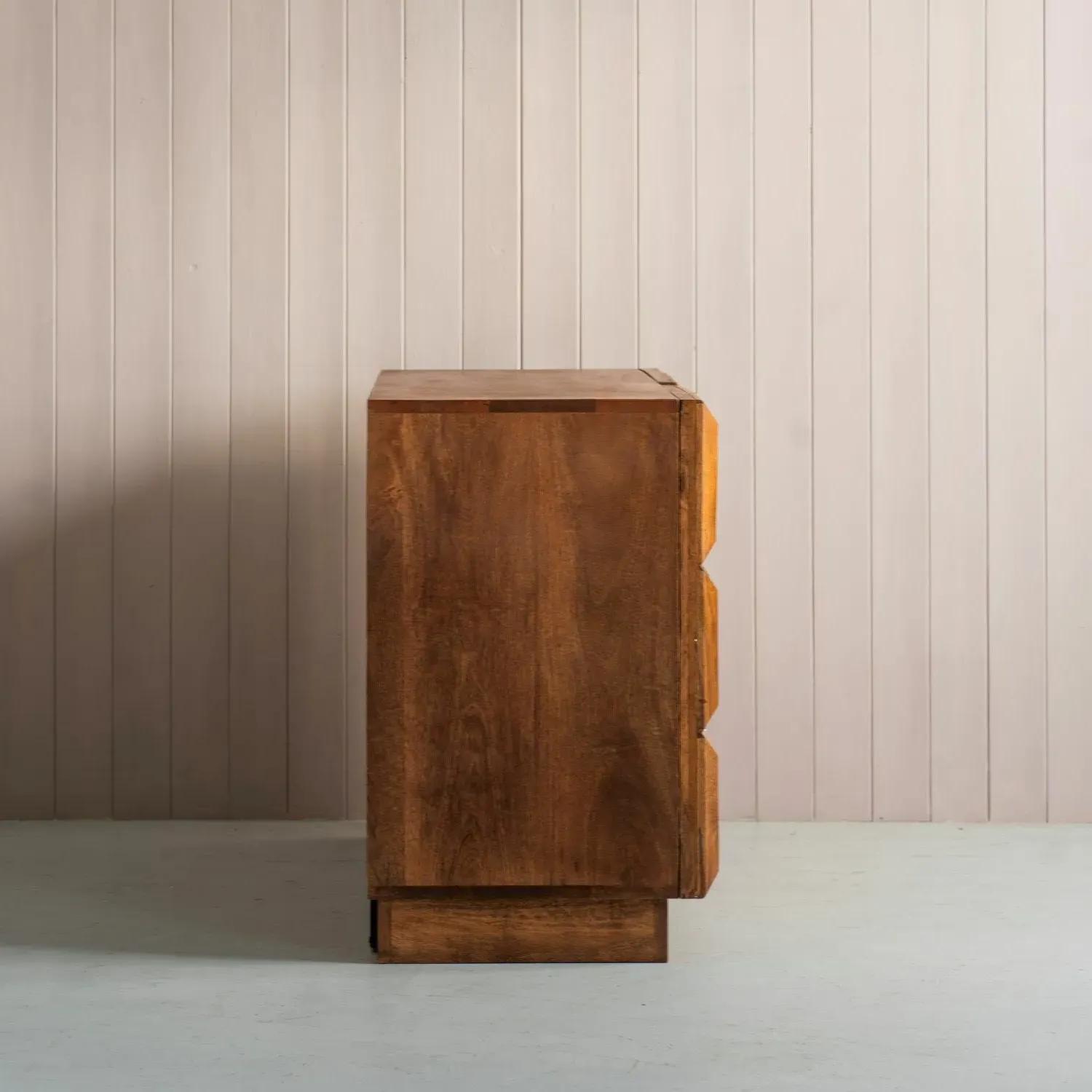 Apsley Tile Two Door Sideboard - Dark Golden, Mango Wood