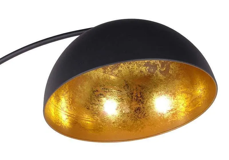 Arc Floor Lamp - Black Metal