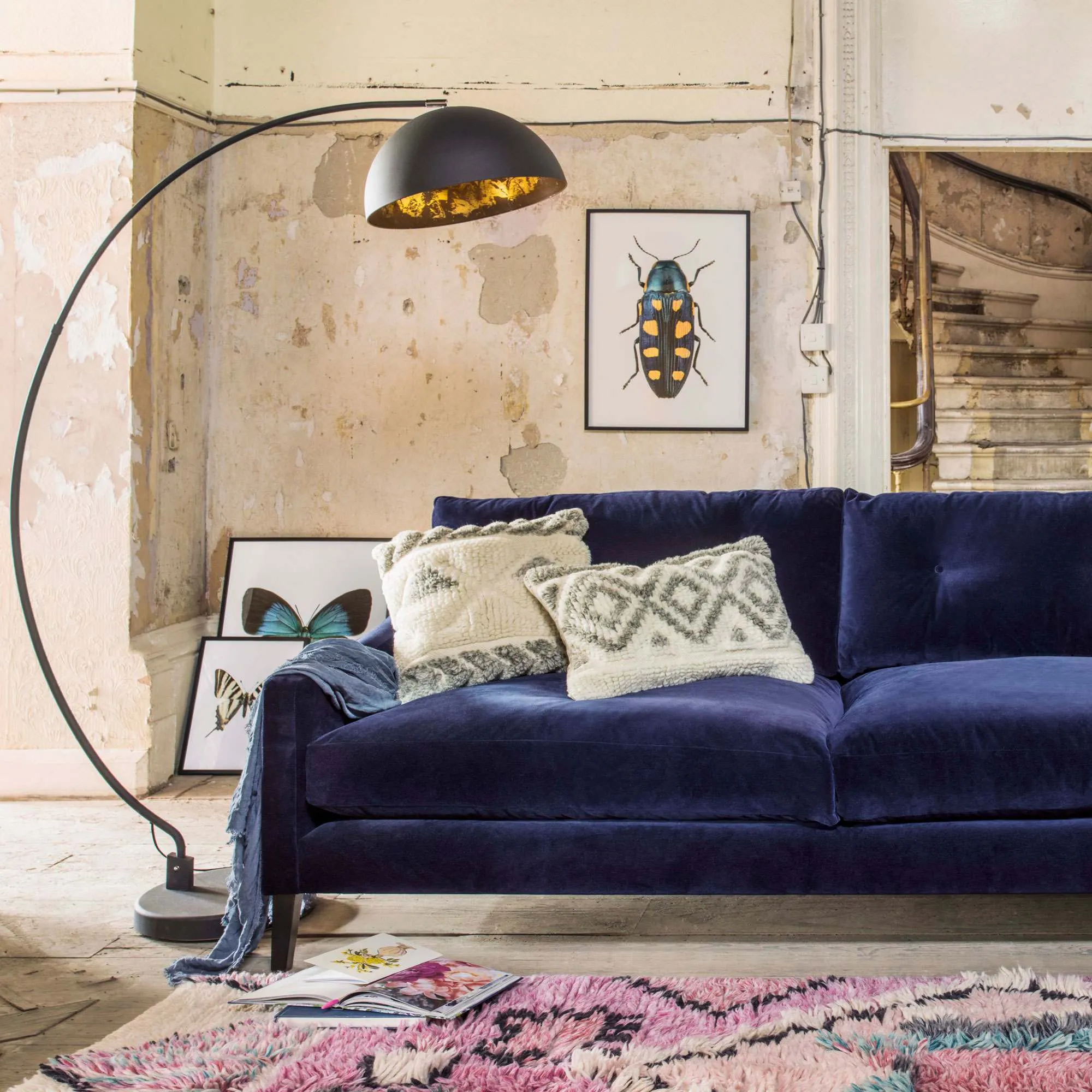 Arc Floor Lamp - Black Metal image