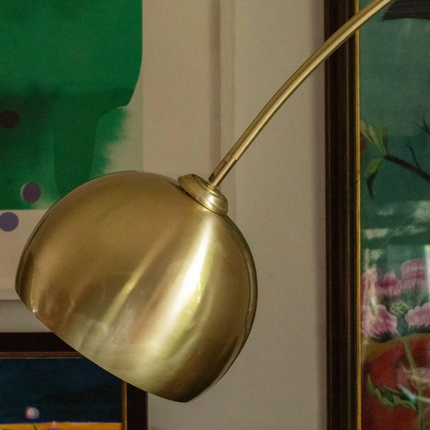 Arched Floor Lamp - Brass