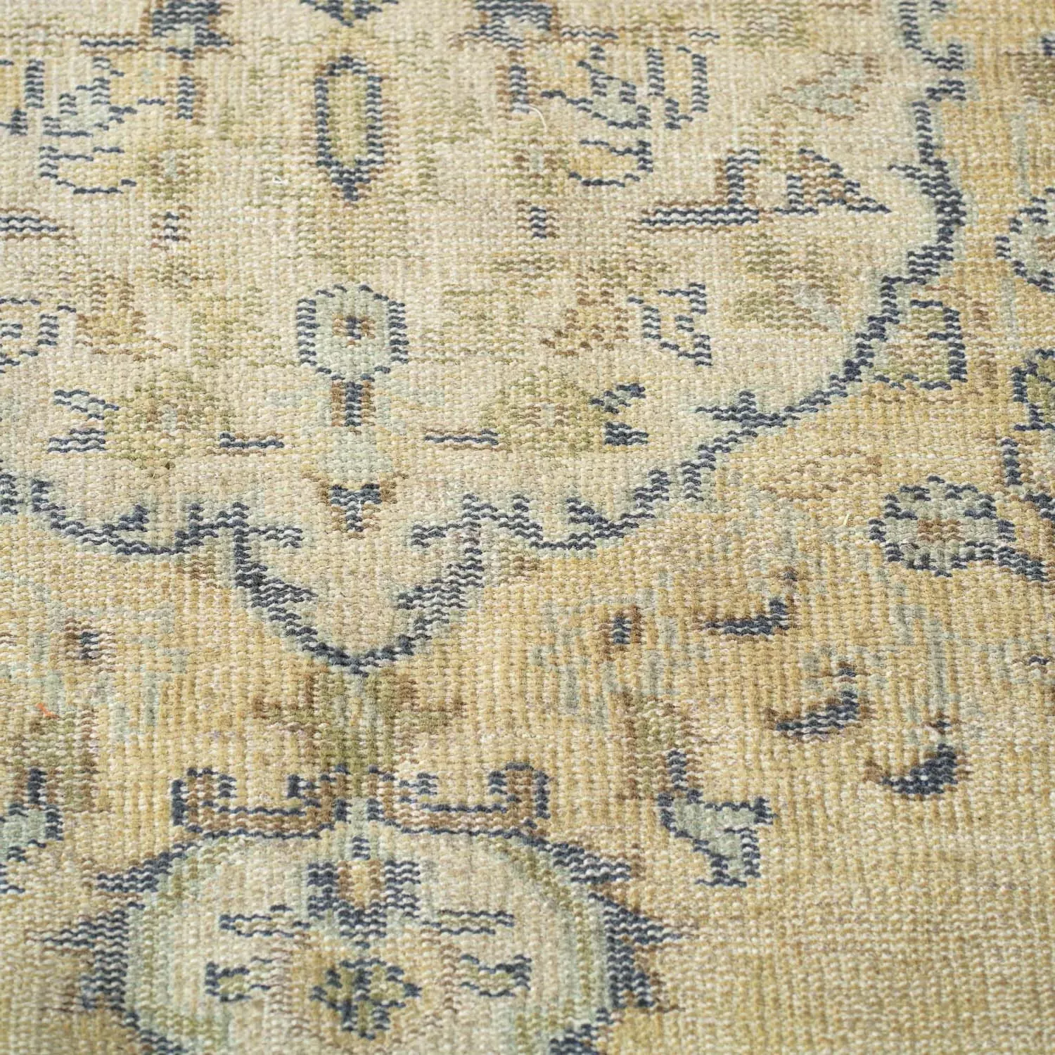 Arden Knotted Wool Rug - Mustard, Wool