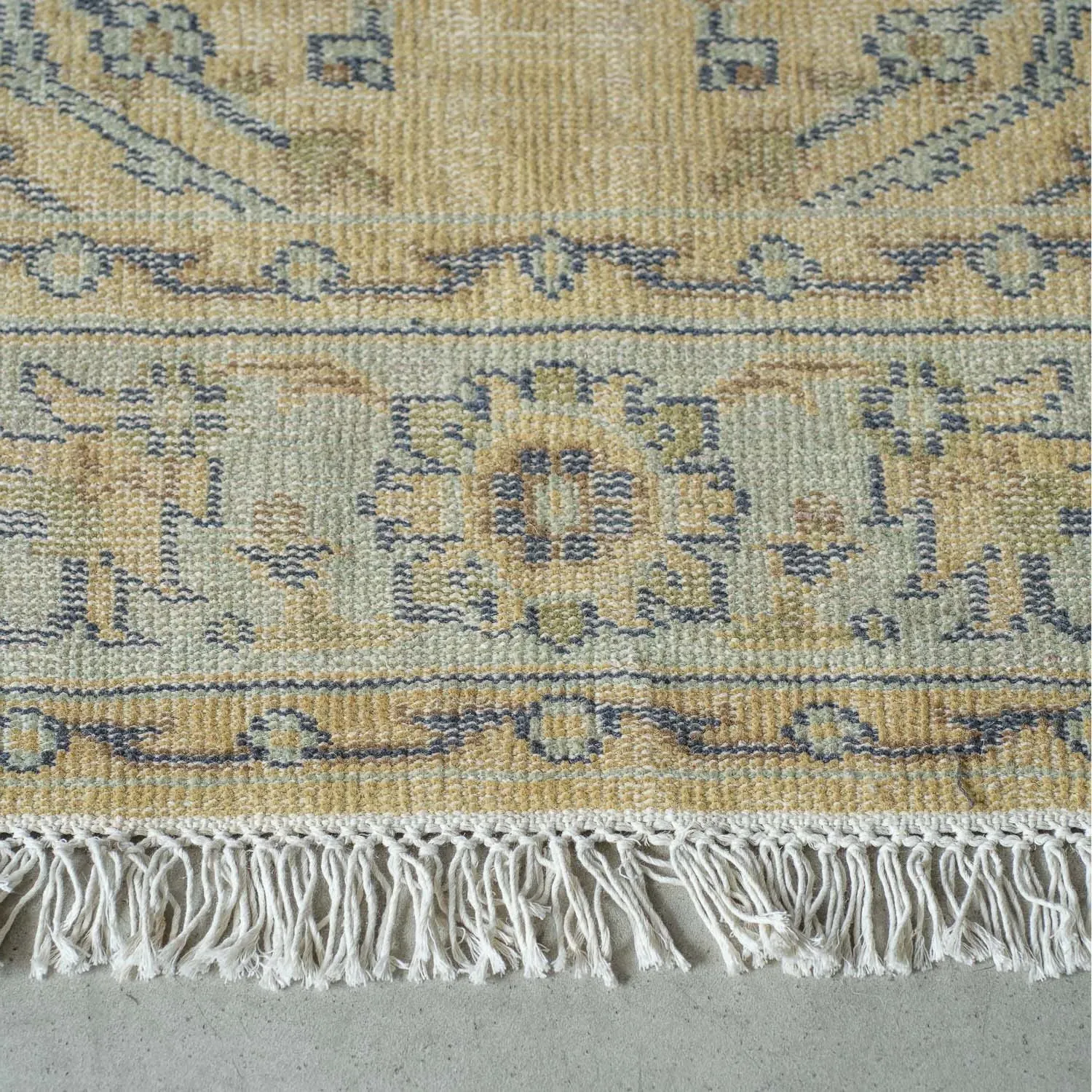 Arden Knotted Wool Rug - Mustard, Wool