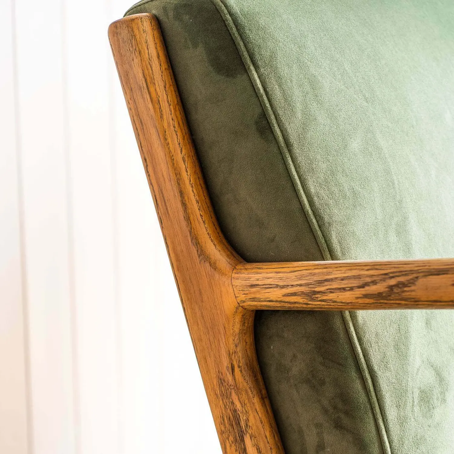 Ashton 2-Seater Sofa - Moss Green, Velvet