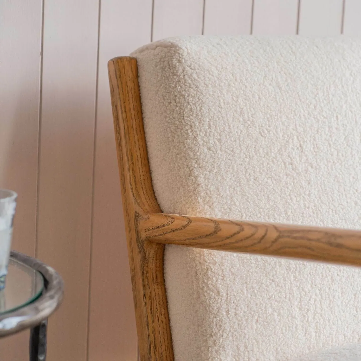 Ashton 2-Seater Sofa - White, Bouclé