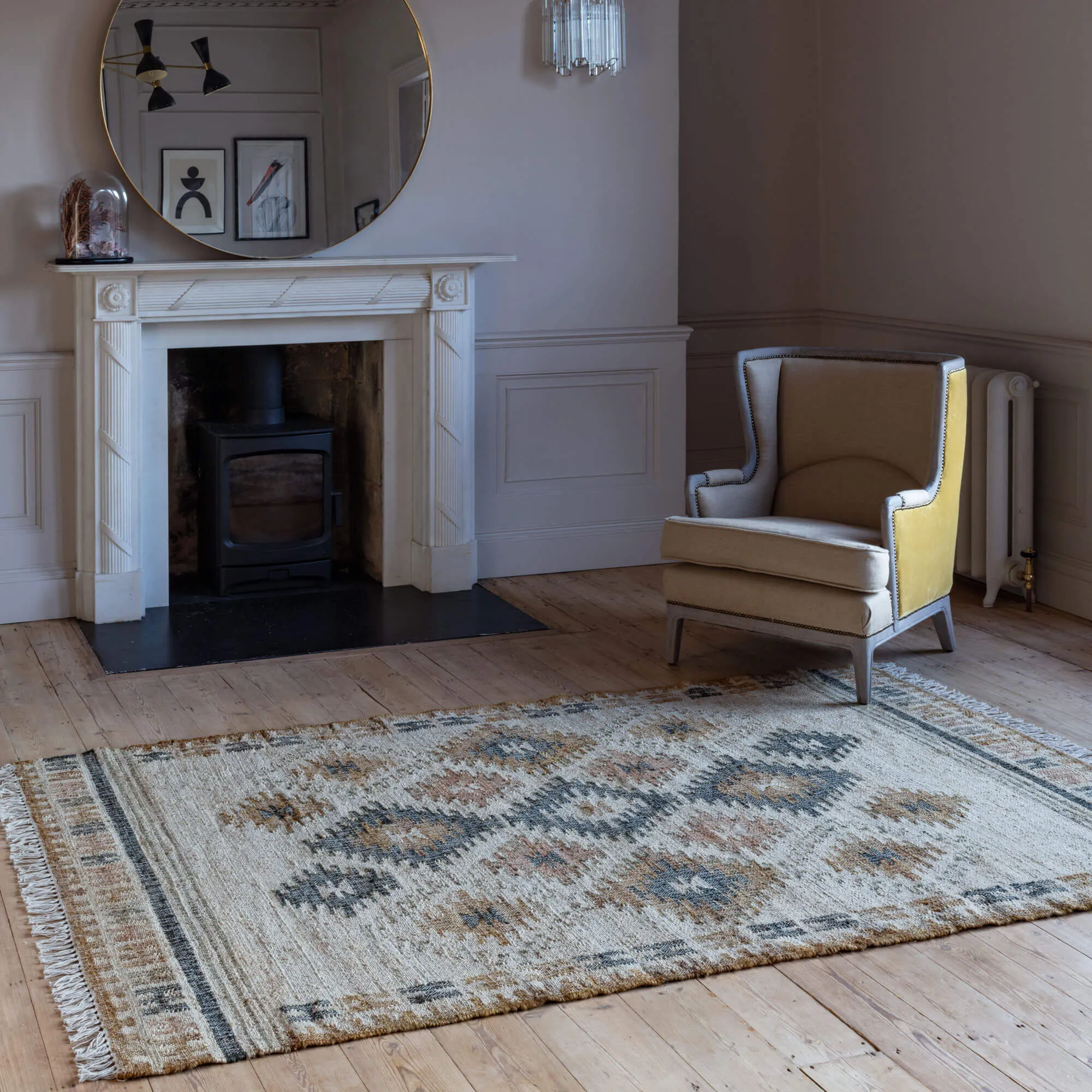 Aurel Kilim Rug - Multicoloured, Wool image