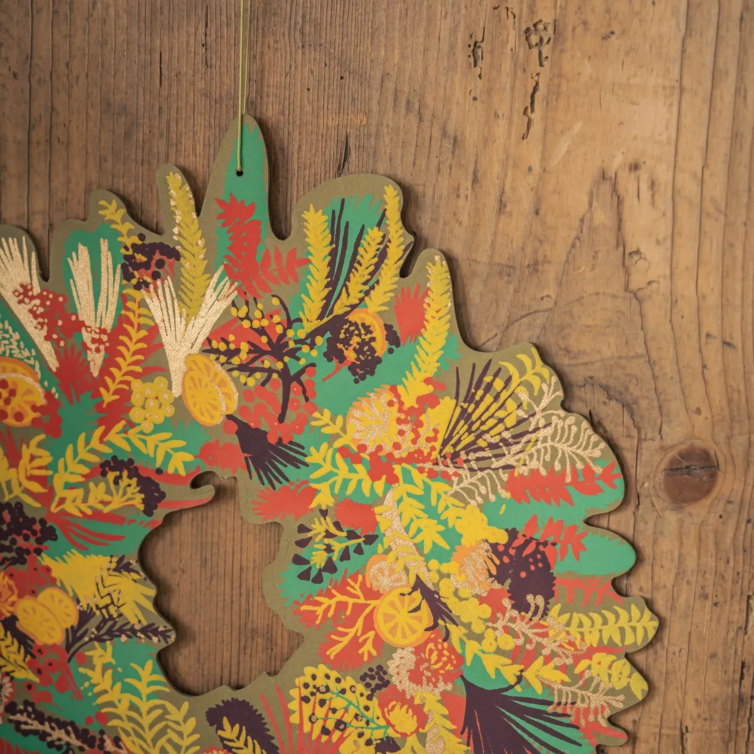 Autumn Blooms Wreath - Paper