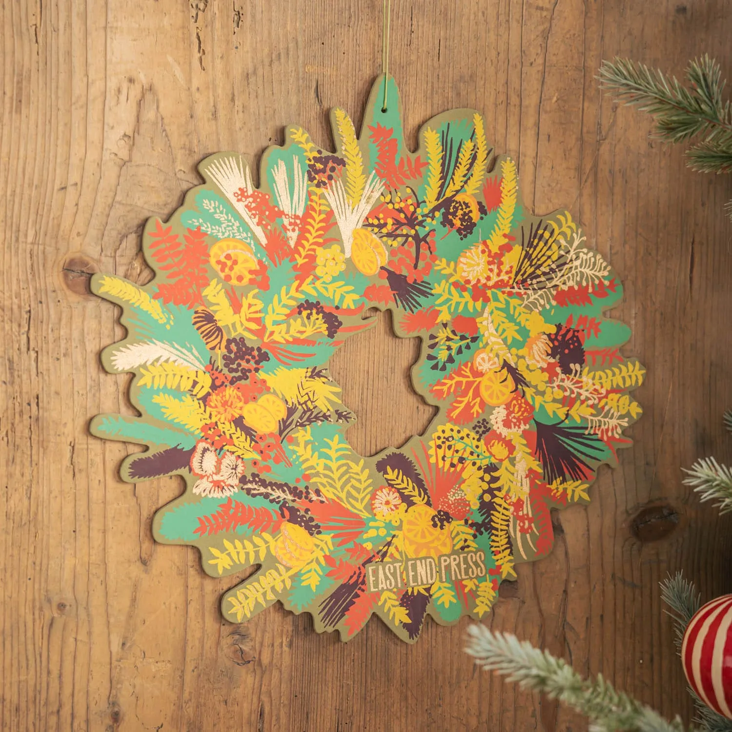 Autumn Blooms Wreath - Paper