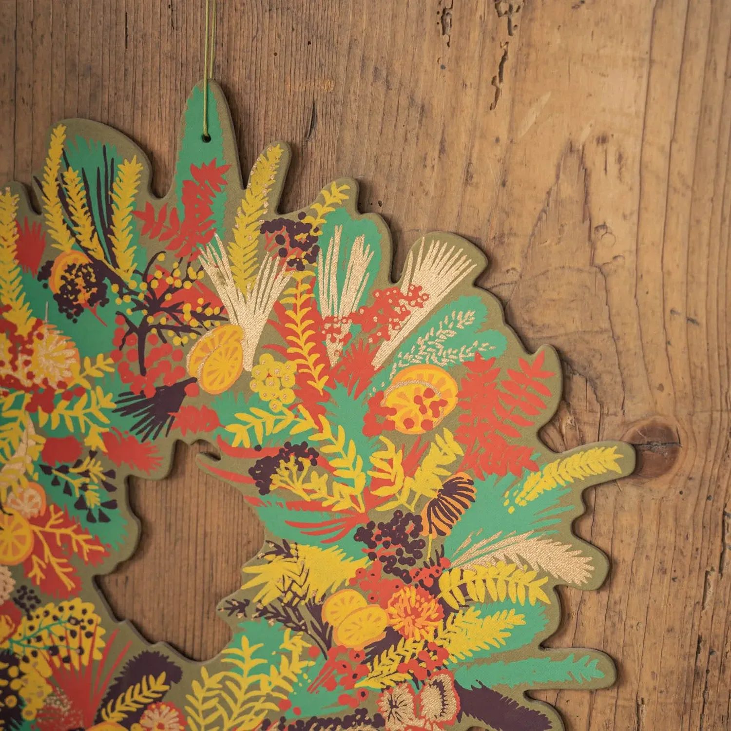 Autumn Blooms Wreath - Paper