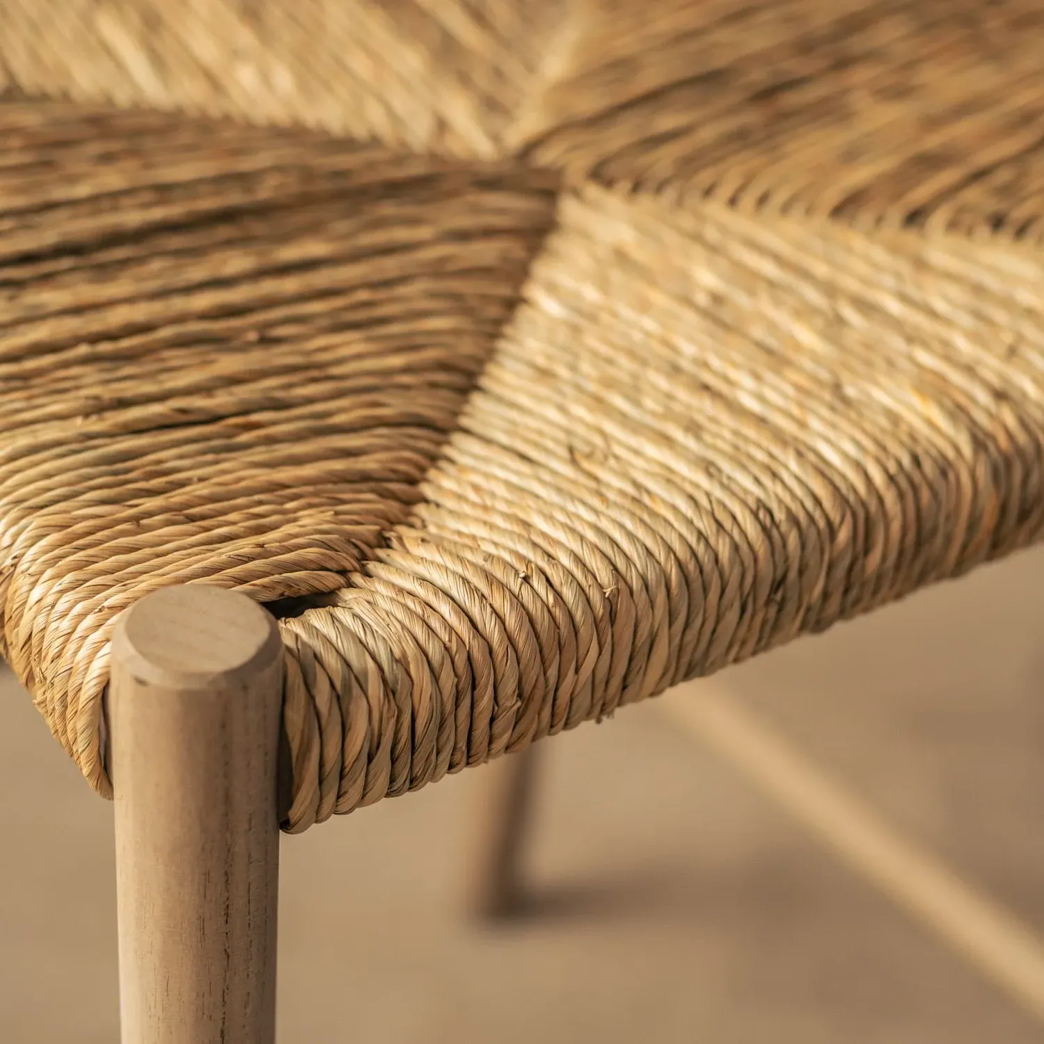 Aviero Woven Bar Stool - Elm, Seagrass