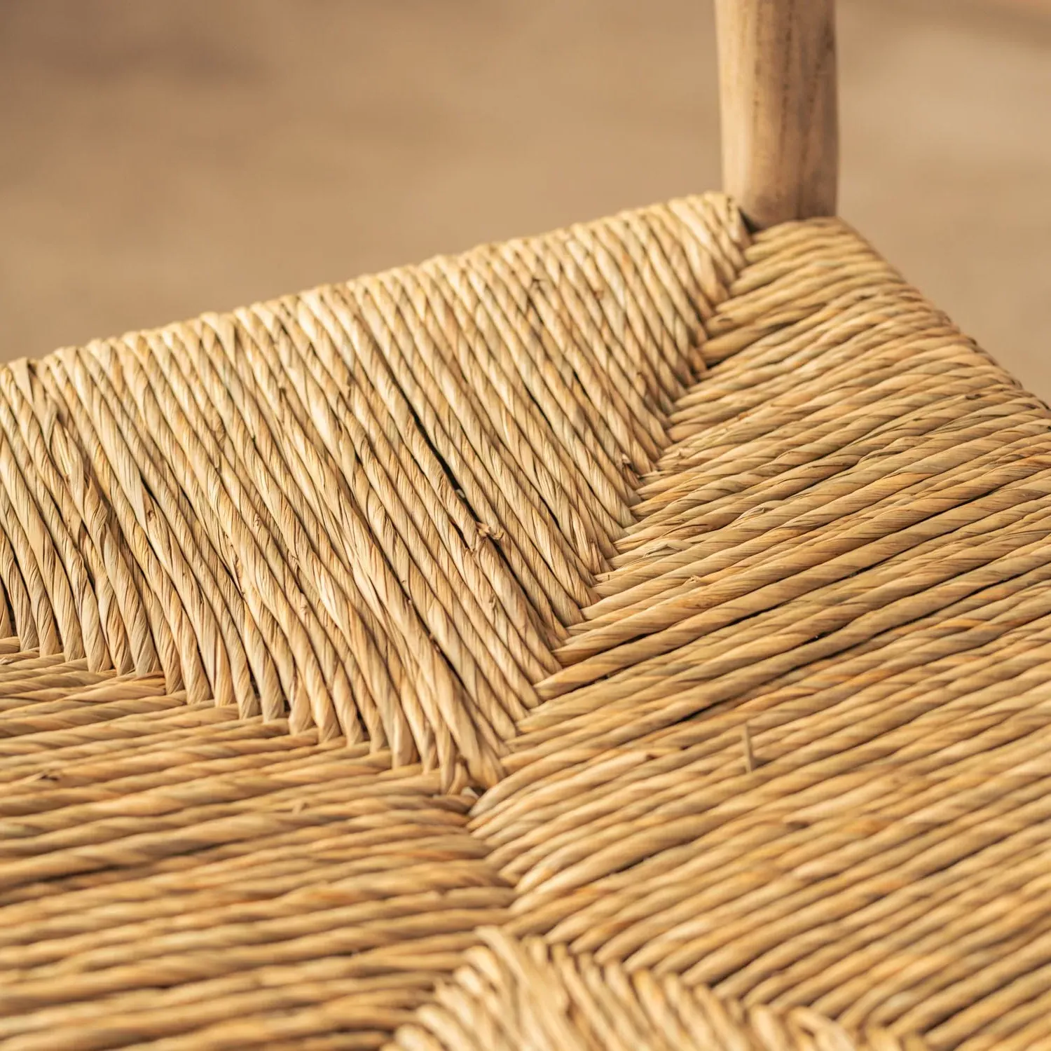 Aviero Woven Dining Chair - Elm, Seagrass