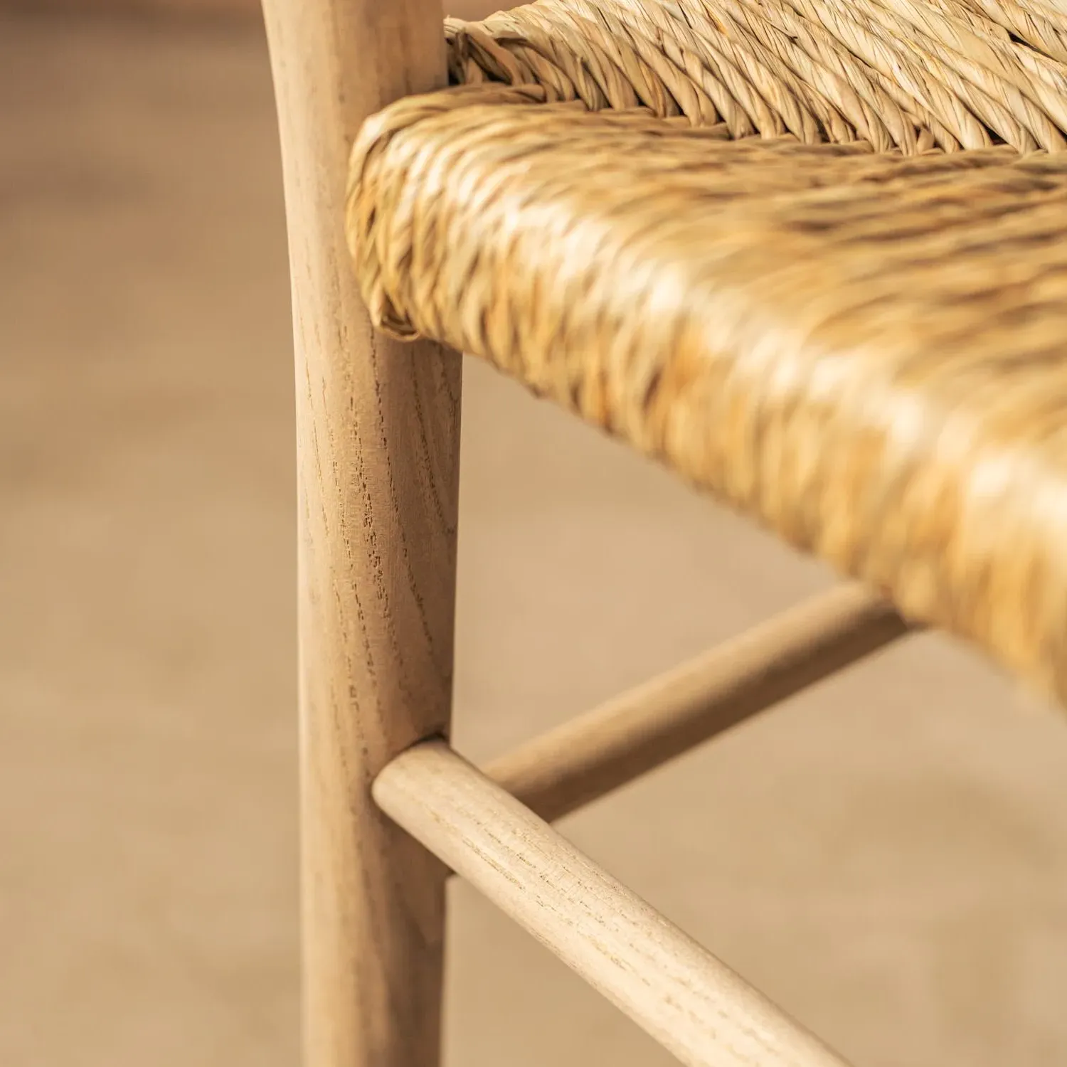 Aviero Woven Dining Chair - Elm, Seagrass