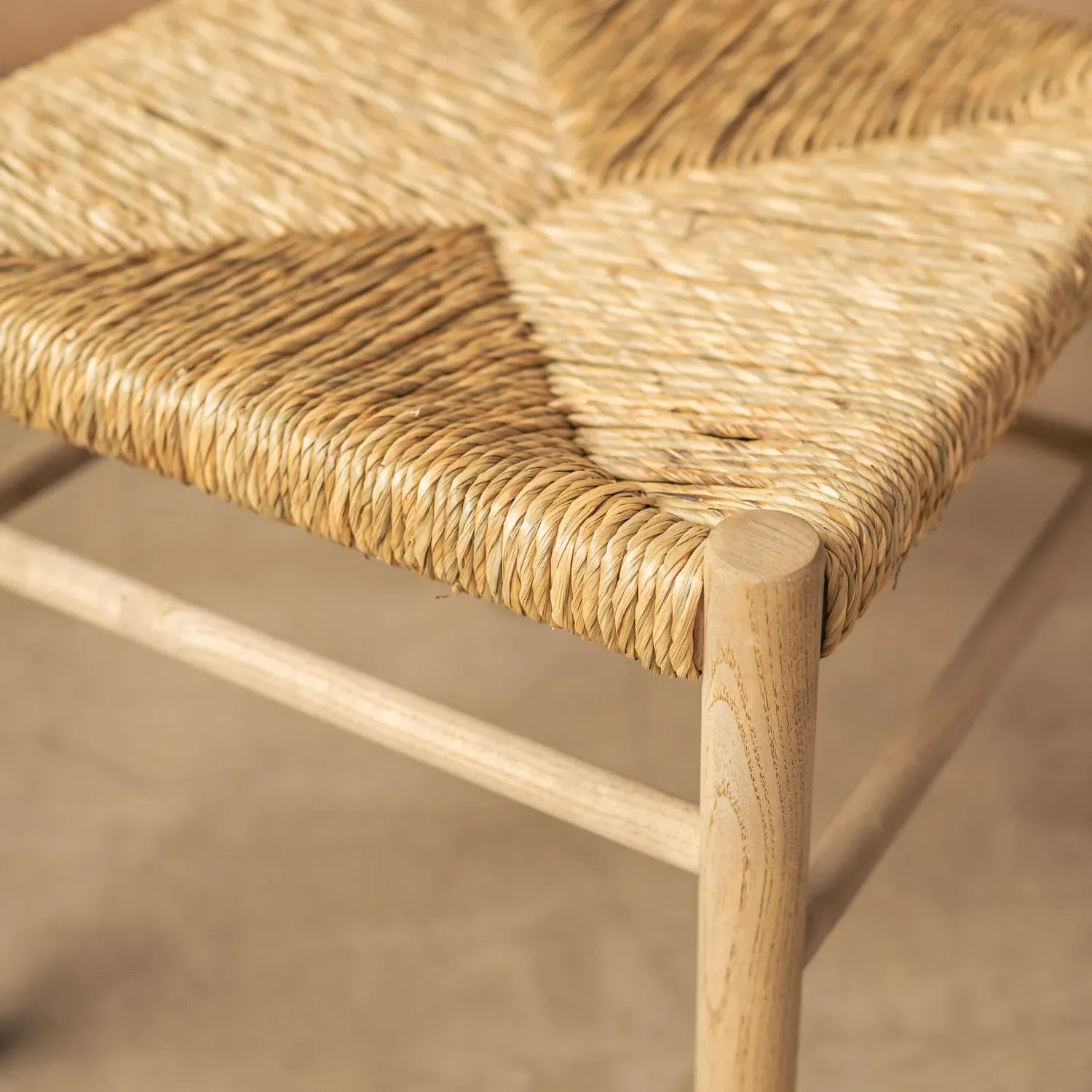 Aviero Woven Dining Chair - Elm, Seagrass