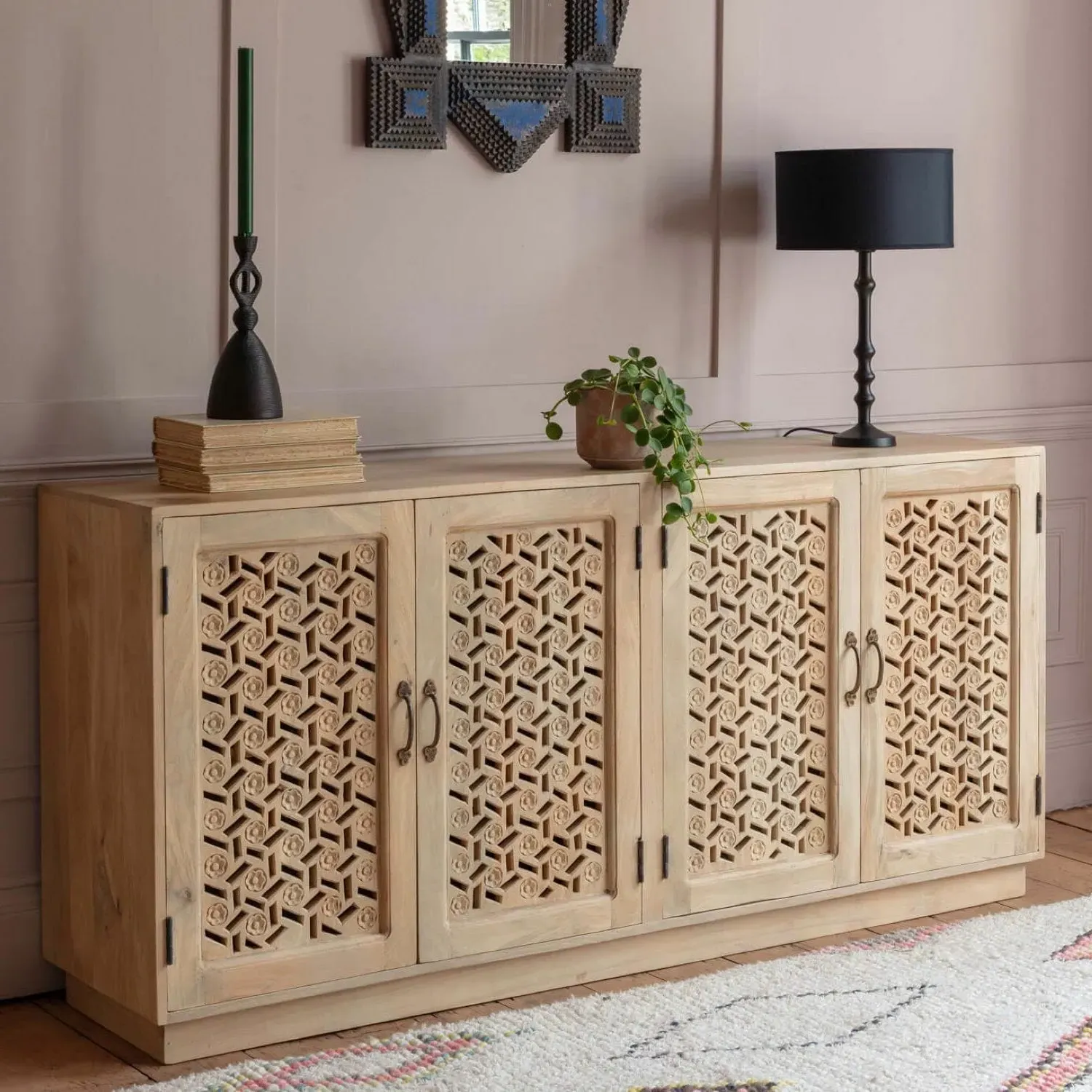 Azalea Four Door Sideboard - Mango Wood image