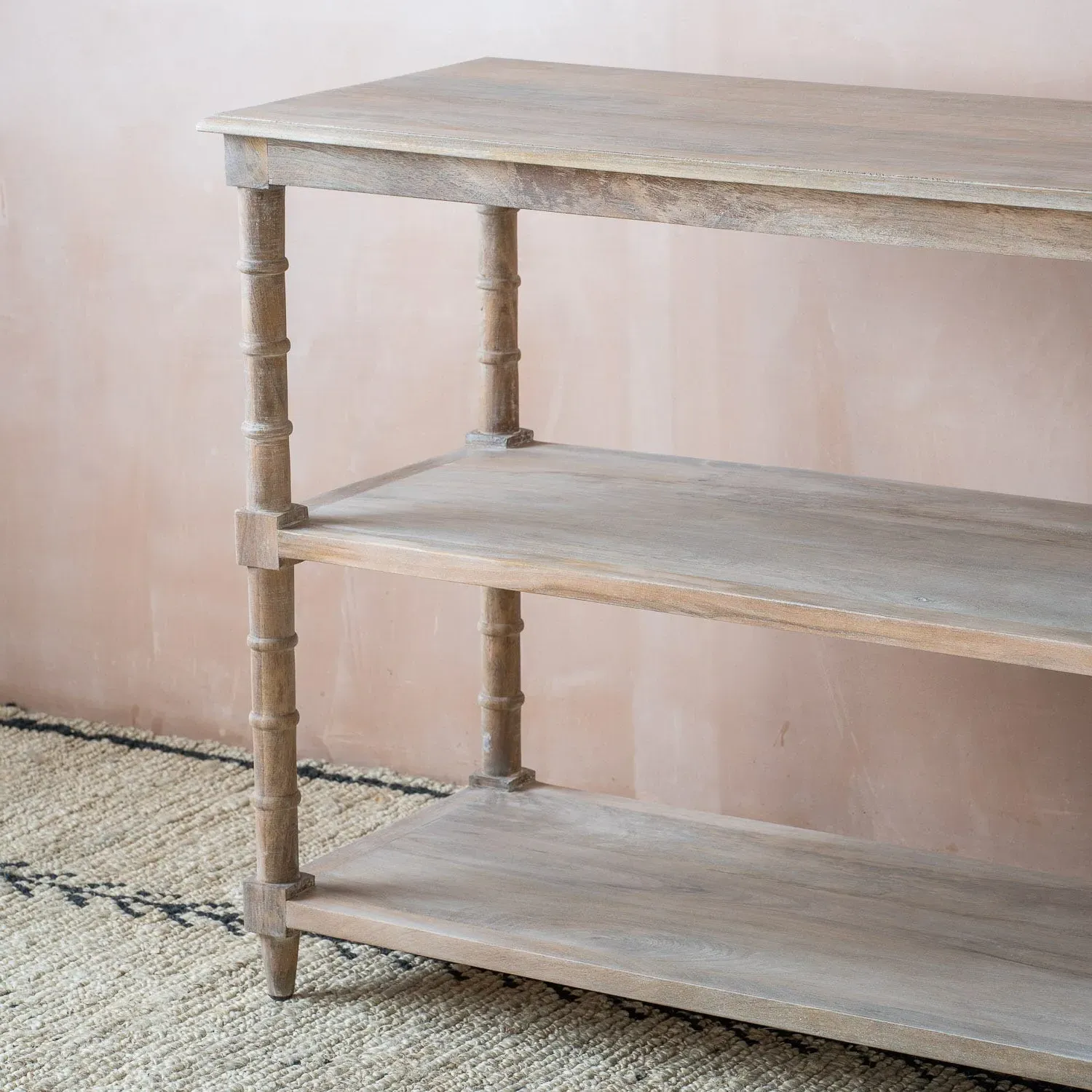 Bamboo Console Table - Mango Wood