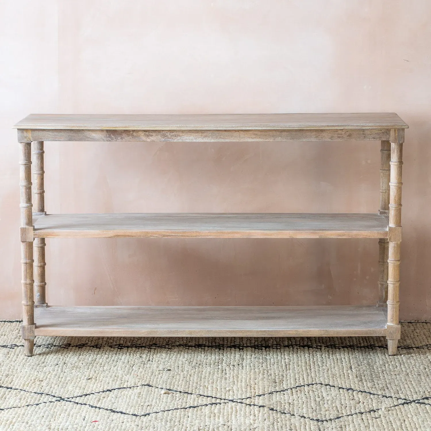 Bamboo Console Table - Mango Wood