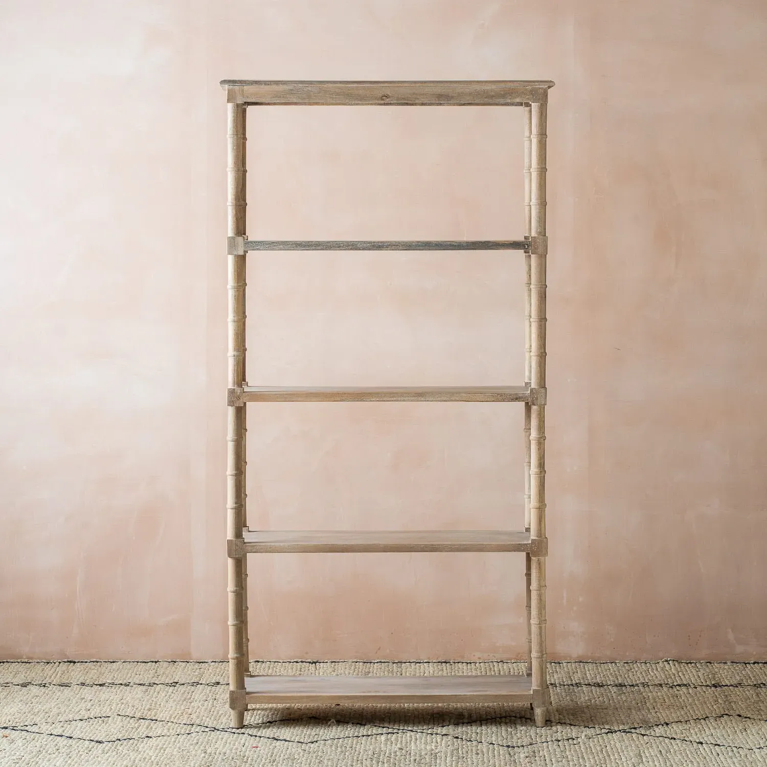 Bamboo Shelving Unit - Mango Wood