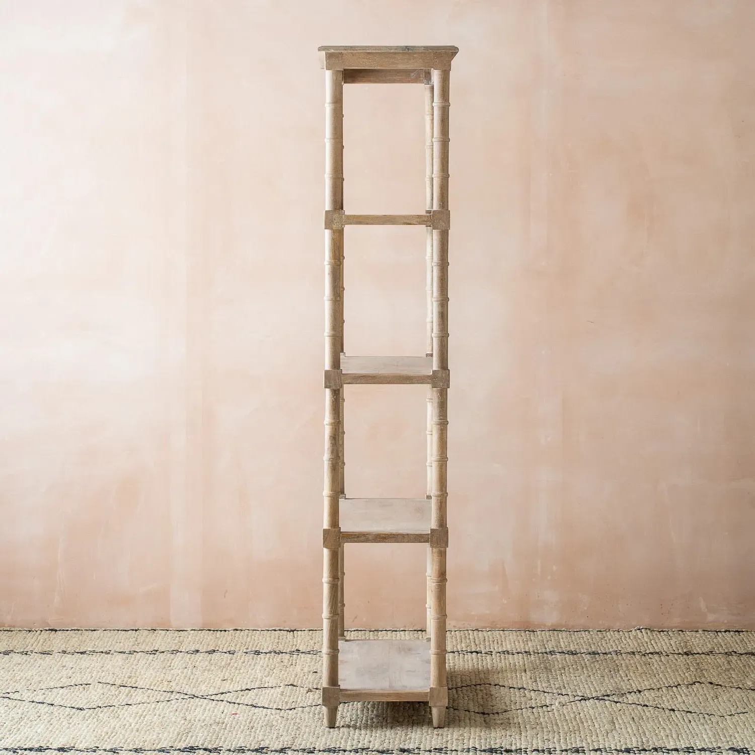 Bamboo Shelving Unit - Mango Wood