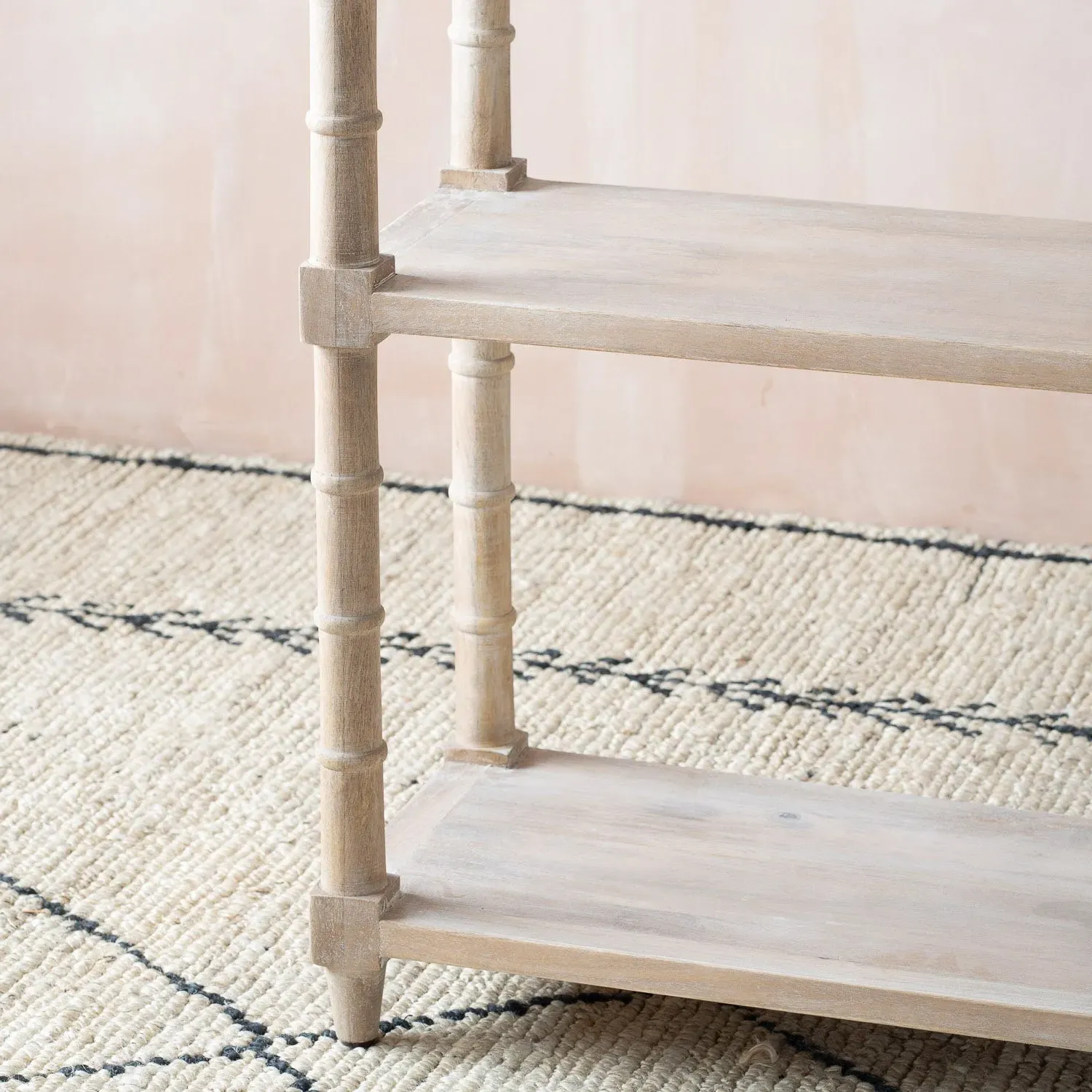 Bamboo Shelving Unit - Mango Wood