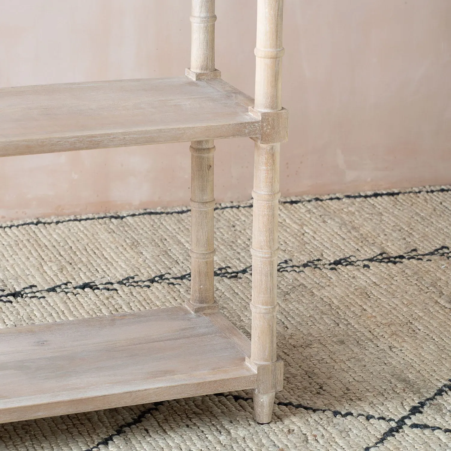 Bamboo Shelving Unit - Mango Wood