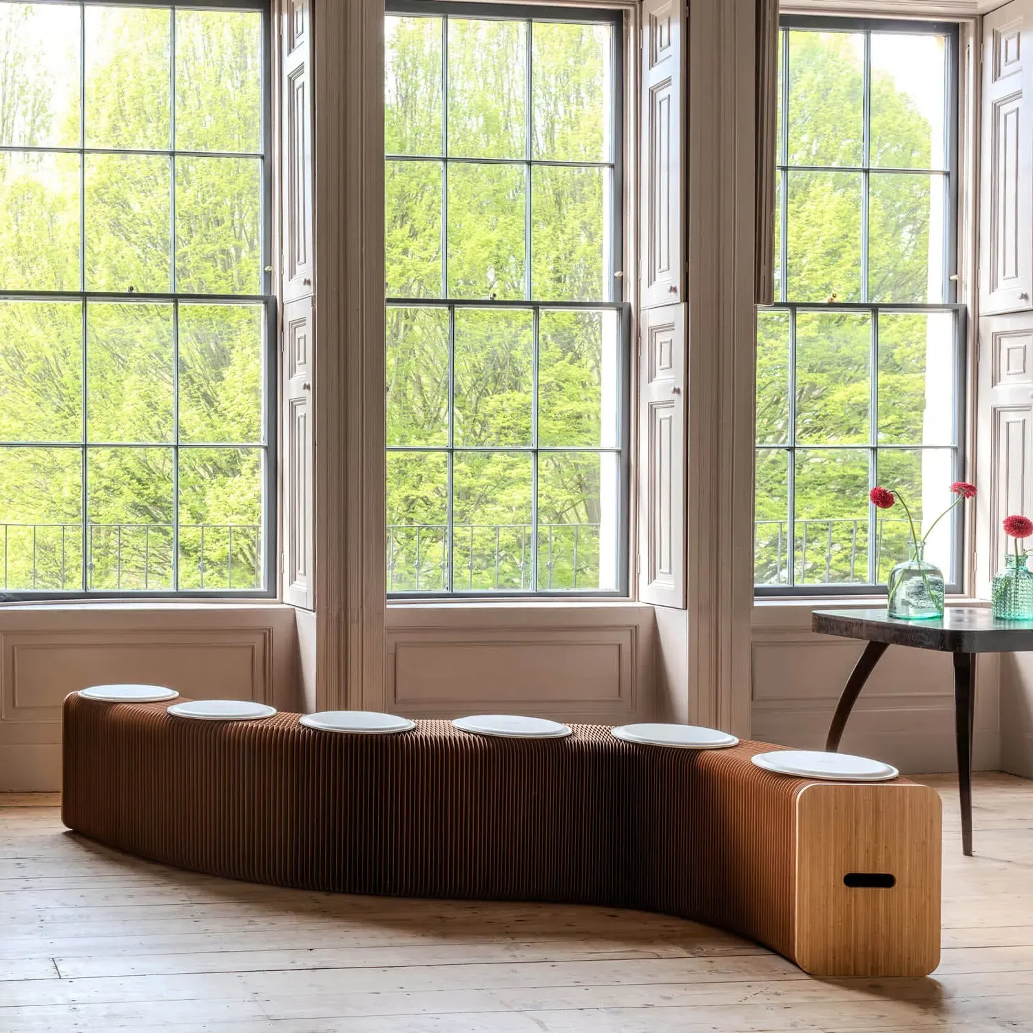 Baxter Extendable Bench with Storage - White